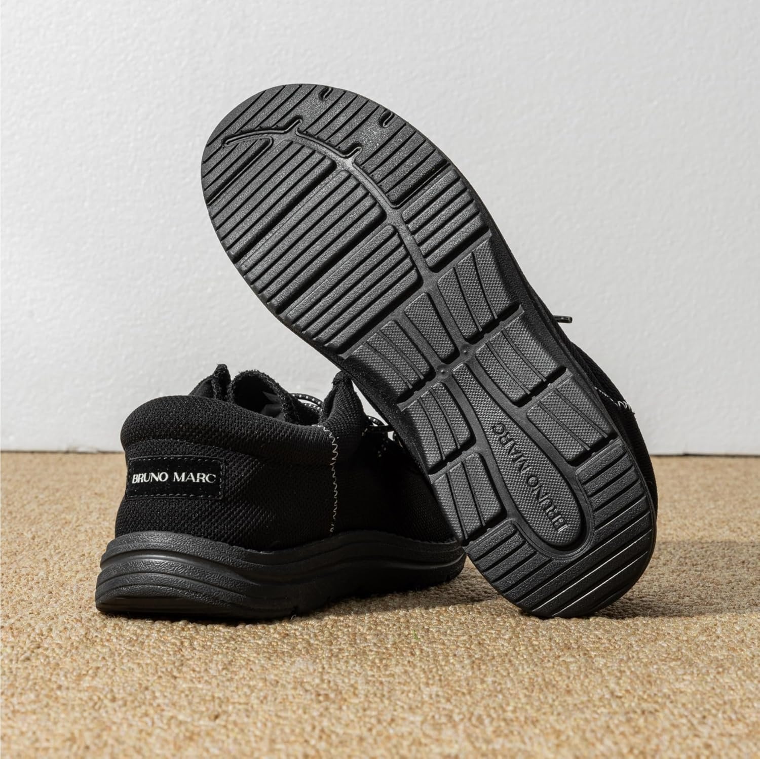 image:imageBruno Marc Mens Arch Support Casual Slipon Shoes Loafers for Men Non Slip Comfortable Boat ShoesBlack