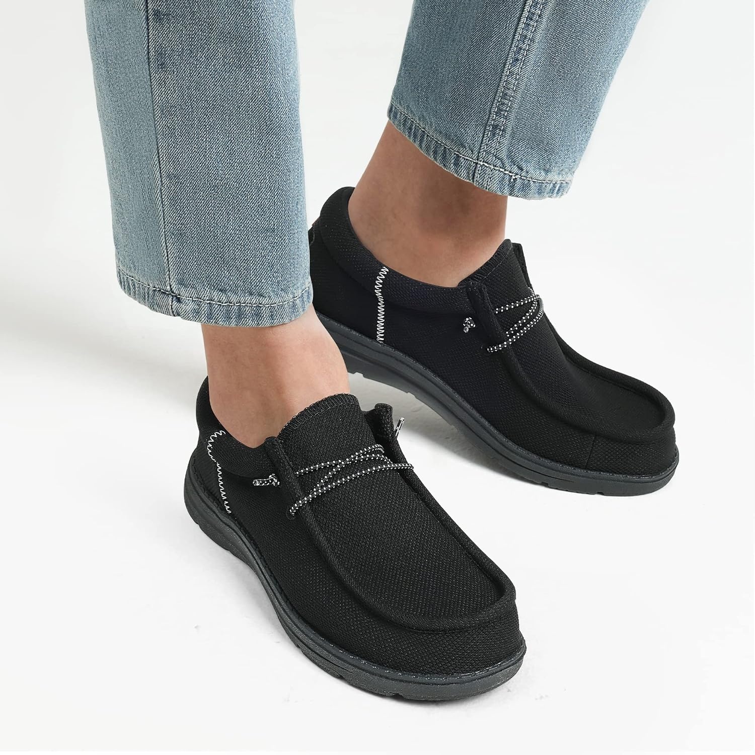 image:imageBruno Marc Mens Arch Support Casual Slipon Shoes Loafers for Men Non Slip Comfortable Boat ShoesBlack