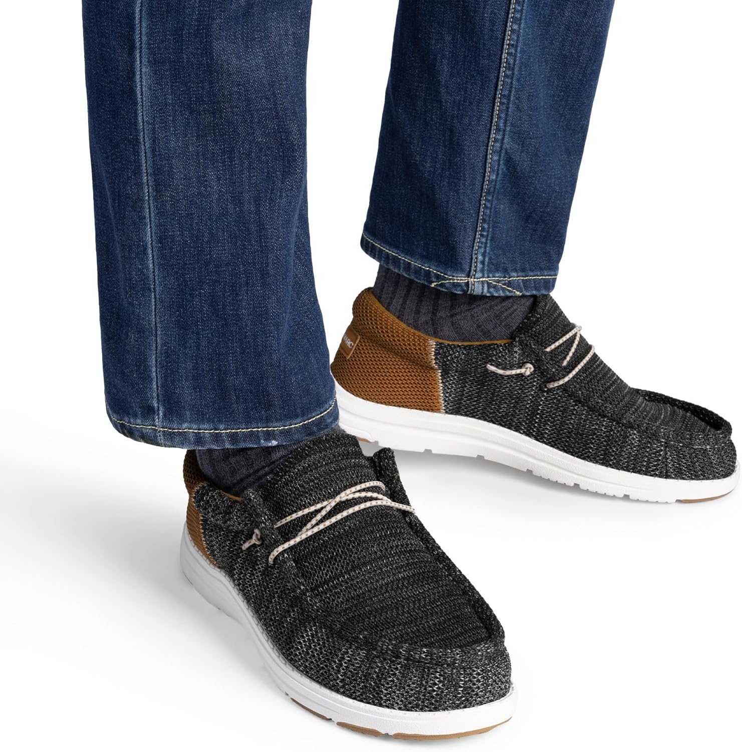 image:imageBruno Marc Mens Arch Support Casual Slipon Shoes Loafers for Men Non Slip Comfortable Boat ShoesBlackBrown