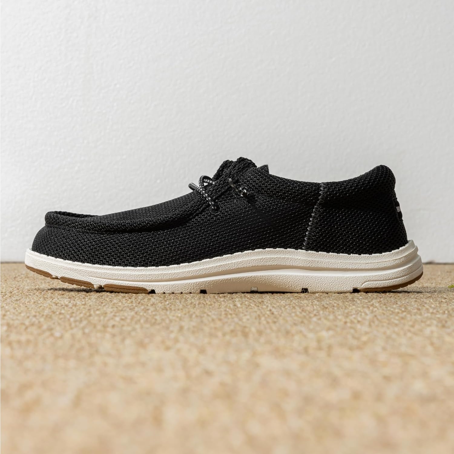 image:imageBruno Marc Mens Arch Support Casual Slipon Shoes Loafers for Men Non Slip Comfortable Boat ShoesBlackWhite