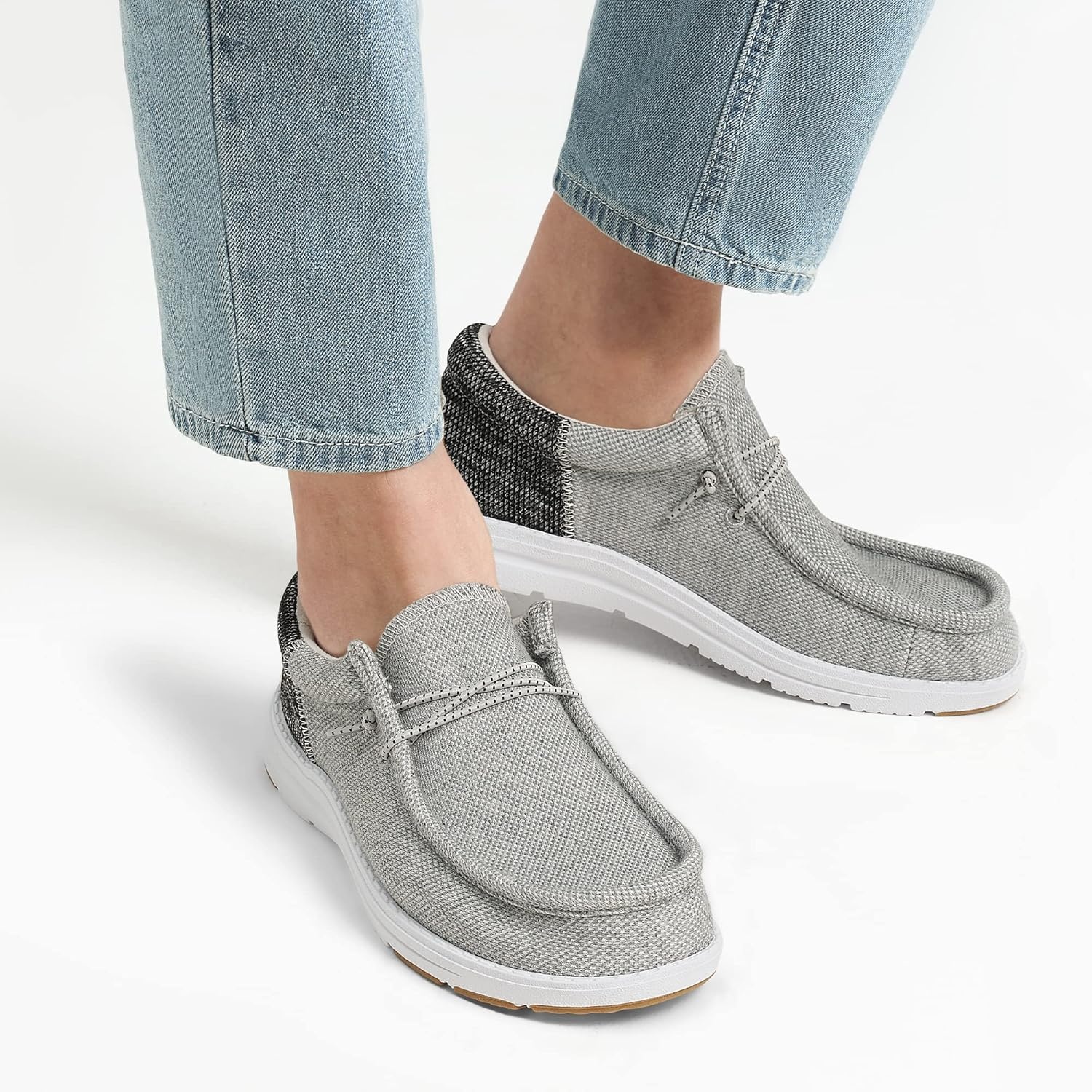 image:imageBruno Marc Mens Arch Support Casual Slipon Shoes Loafers for Men Non Slip Comfortable Boat ShoesGrey