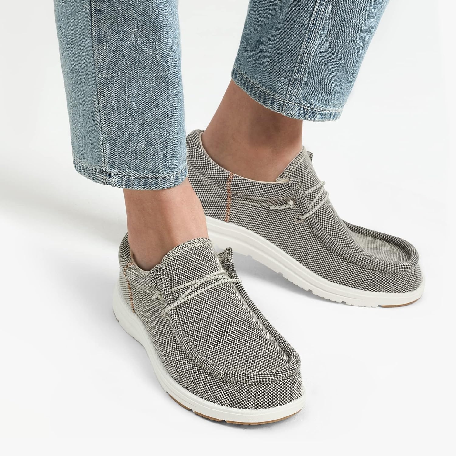 image:imageBruno Marc Mens Arch Support Casual Slipon Shoes Loafers for Men Non Slip Comfortable Boat ShoesKhaki