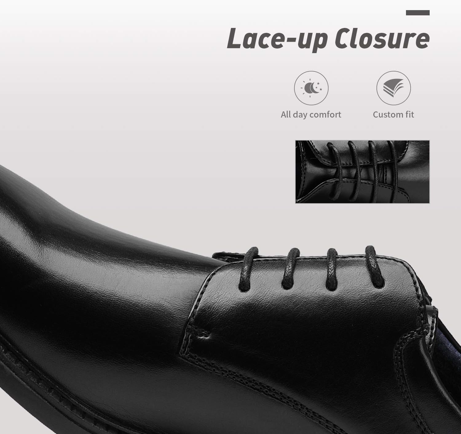 image:imageBruno Marc Mens Business Shoes Derby LaceUp Shoes Suit Shoes Leather with Oxford LiningBlack