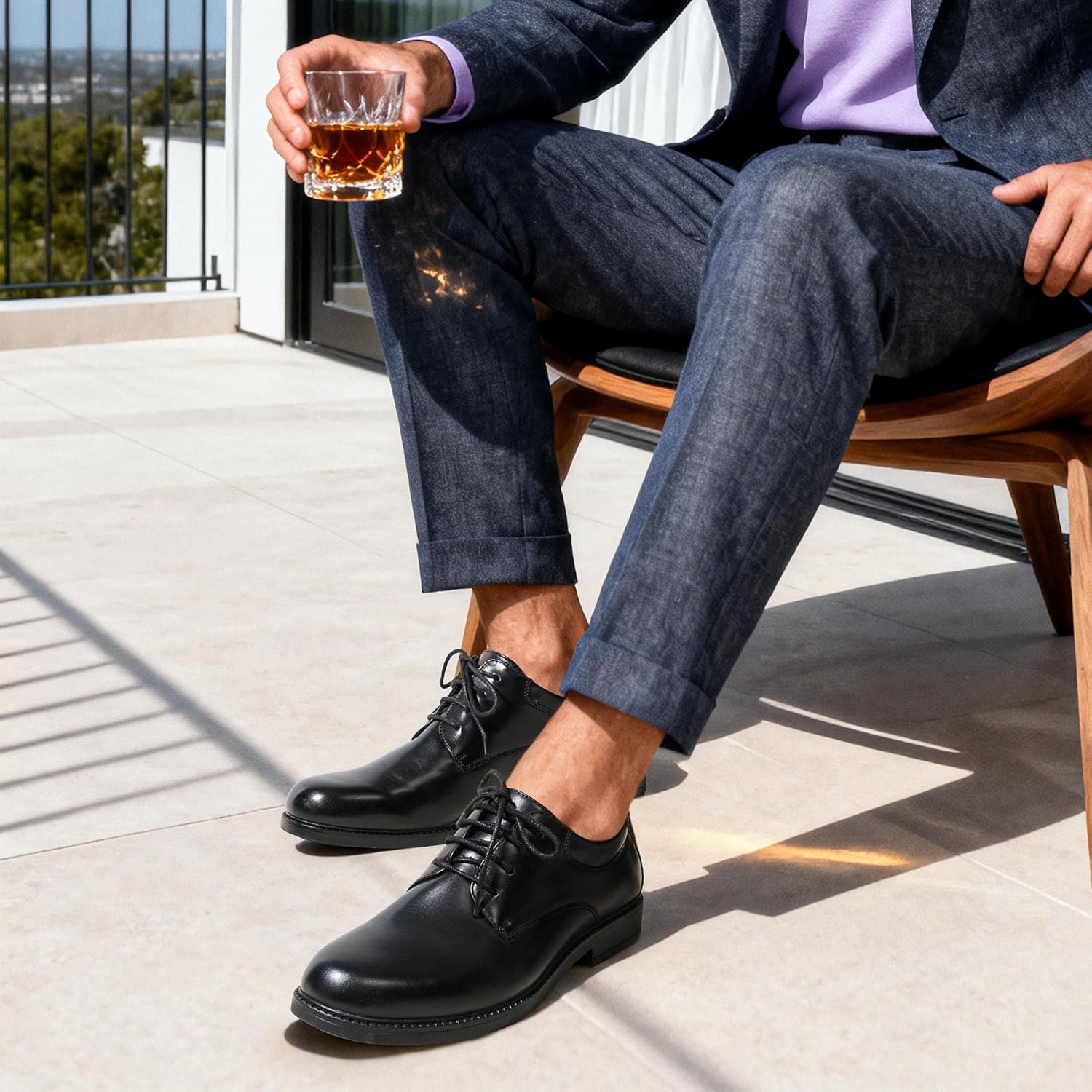image:imageBruno Marc Mens Business Shoes Derby LaceUp Shoes Suit Shoes Leather with Oxford LiningBlack