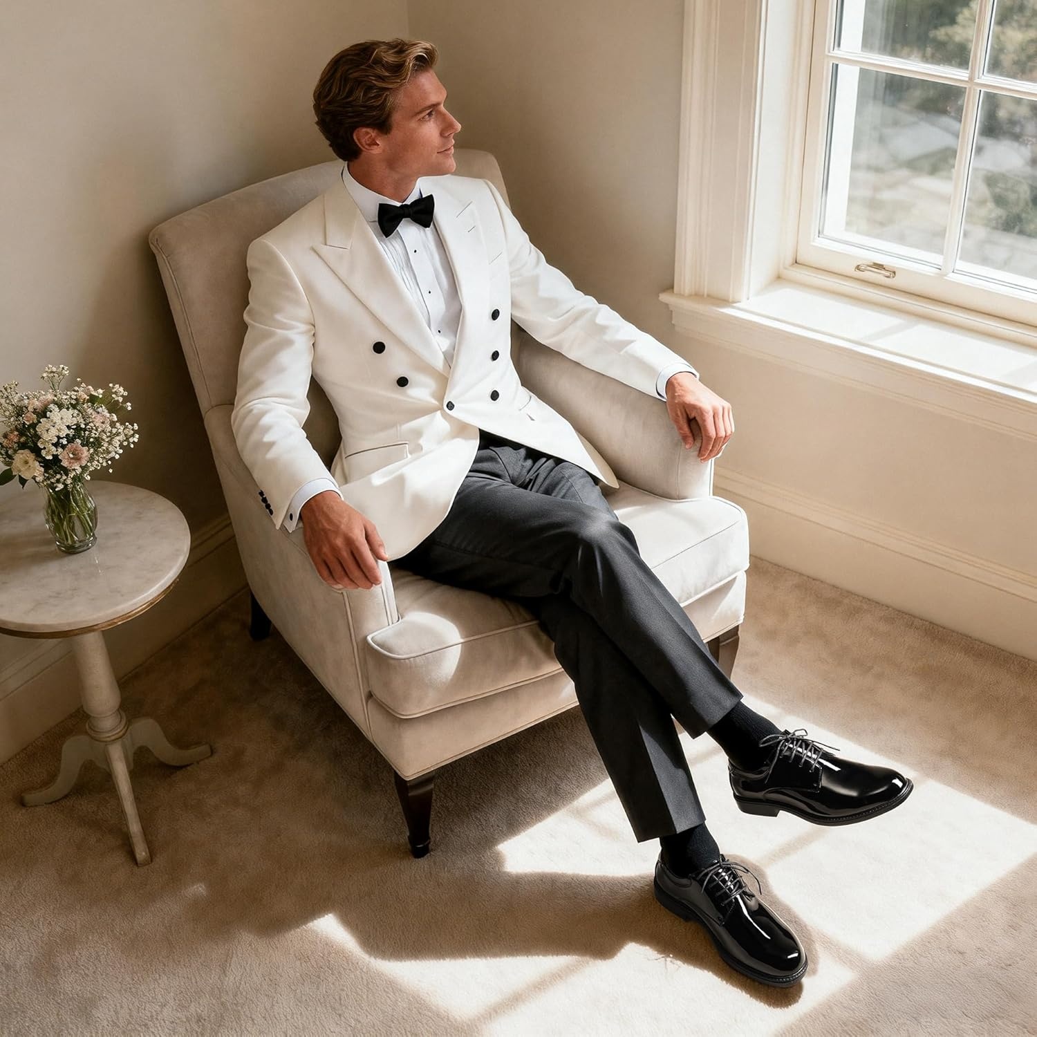 image:imageBruno Marc Mens Business Shoes Derby LaceUp Shoes Suit Shoes Leather with Oxford LiningBlackPat