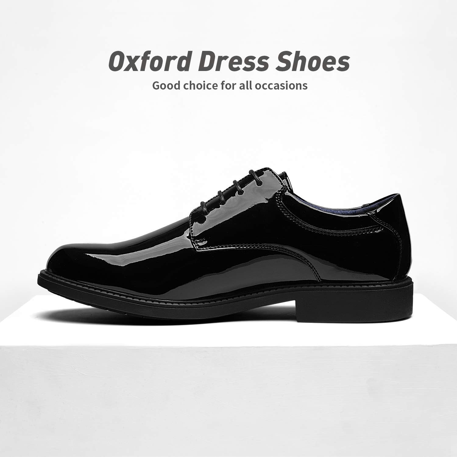image:imageBruno Marc Mens Business Shoes Derby LaceUp Shoes Suit Shoes Leather with Oxford LiningBlackPat