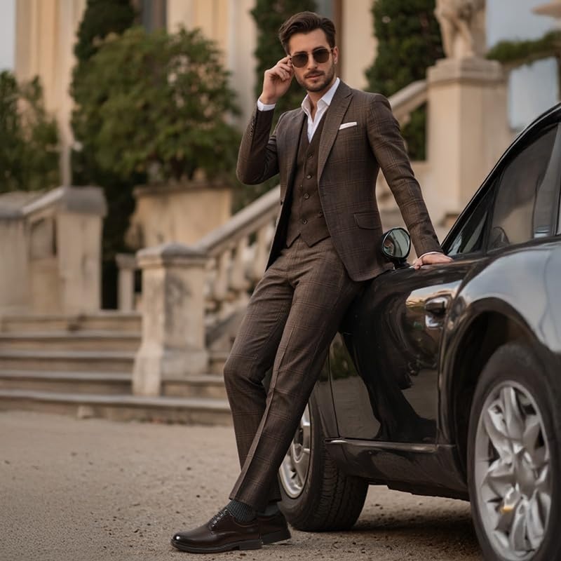 image:imageBruno Marc Mens Business Shoes Derby LaceUp Shoes Suit Shoes Leather with Oxford LiningDark Brown