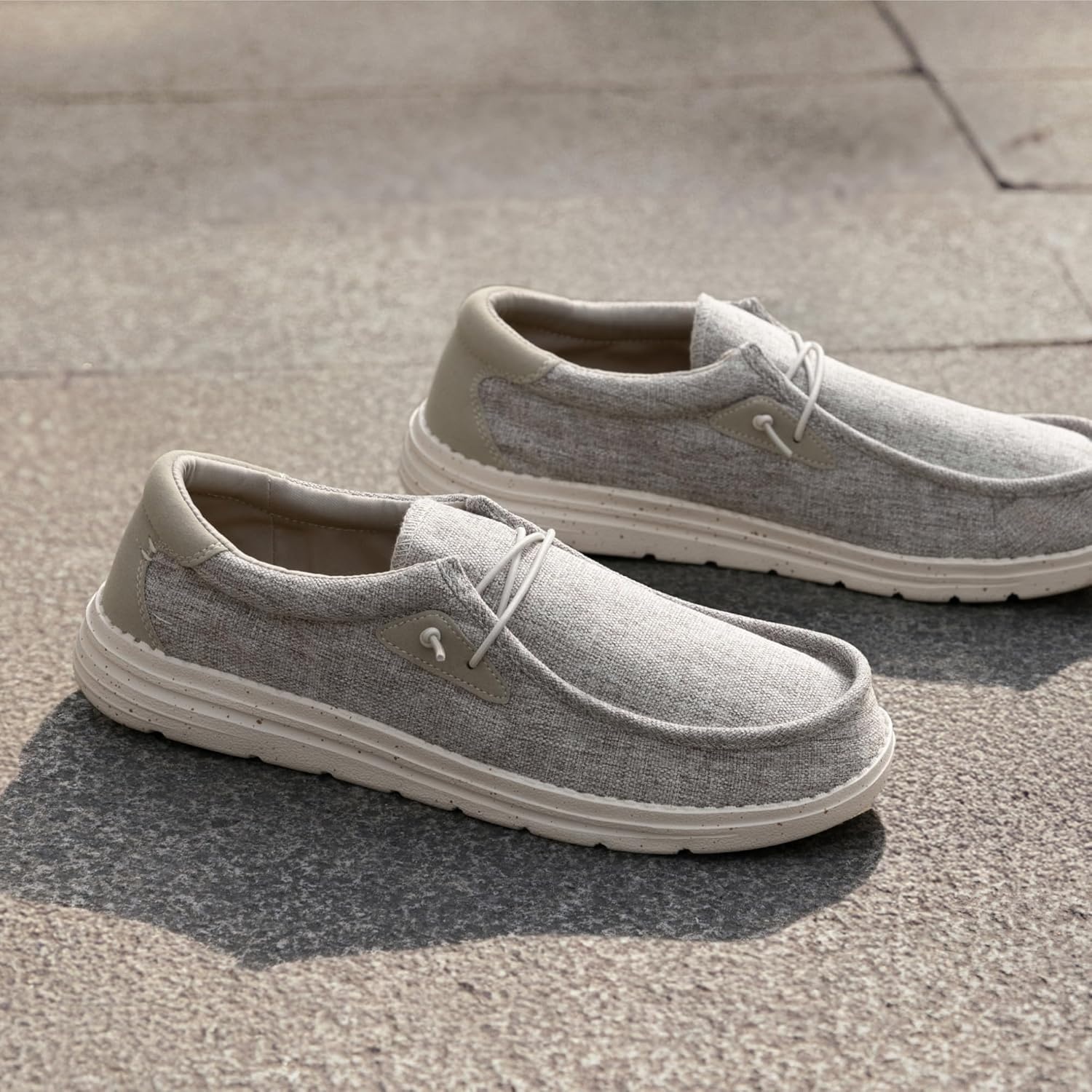 image:imageBruno Marc Mens Casual Slipon Loafers Stretch ShoesBeige