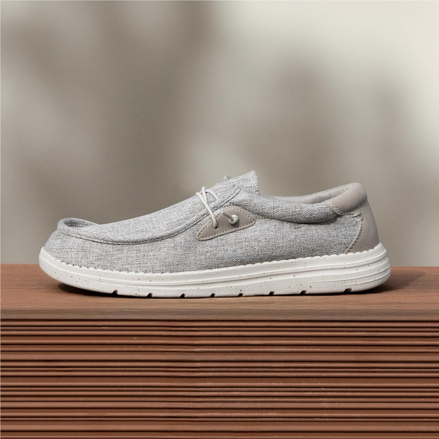 image:imageBruno Marc Mens Casual Slipon Loafers Stretch ShoesBeige