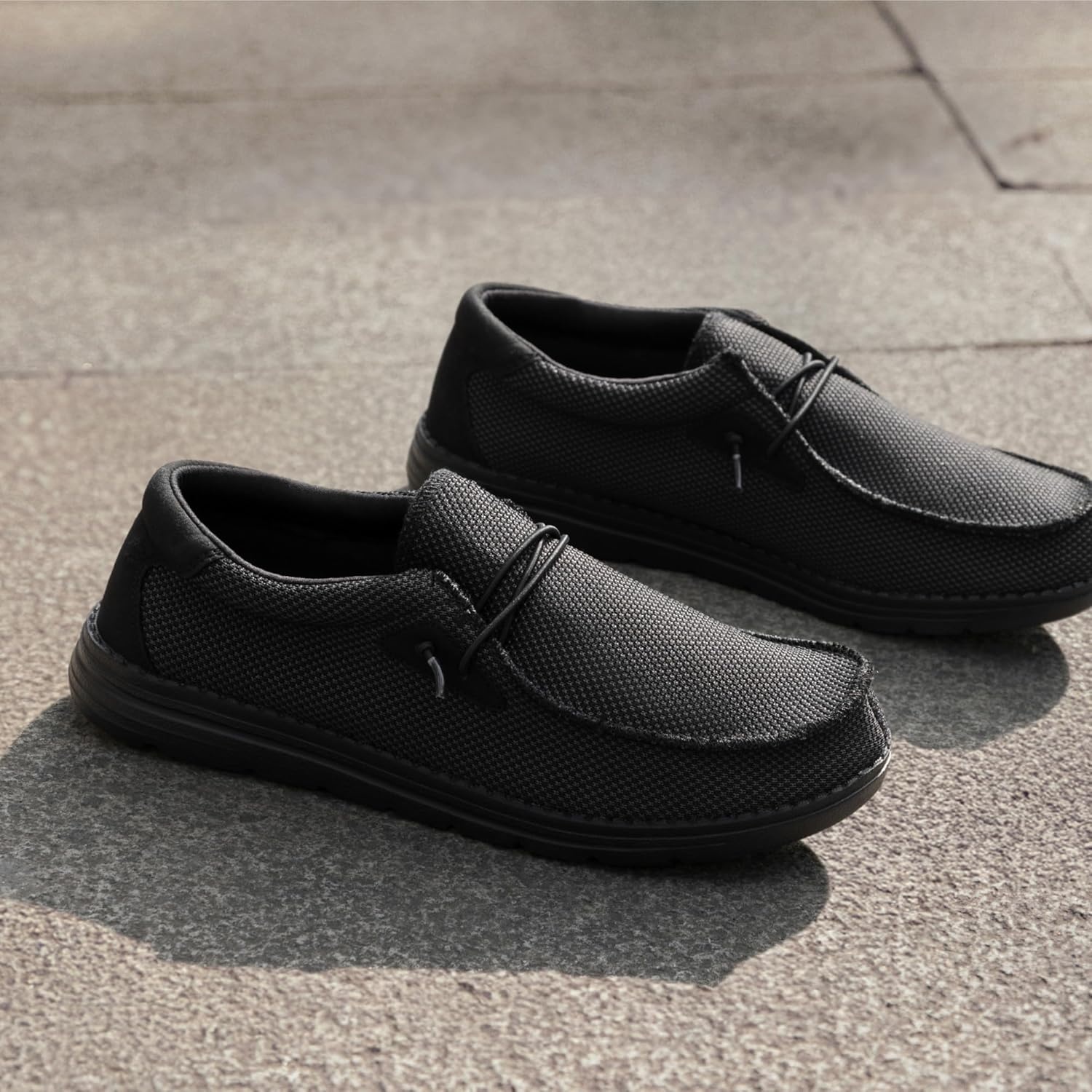 image:imageBruno Marc Mens Casual Slipon Loafers Stretch ShoesBlack