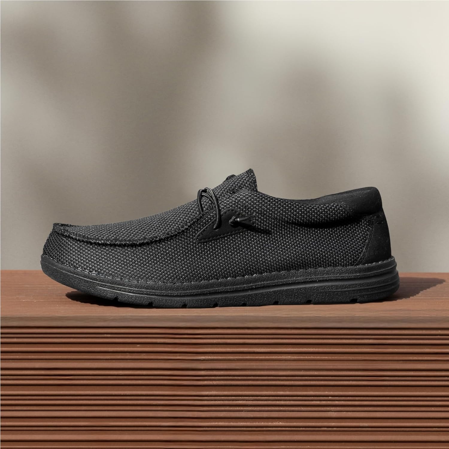 image:imageBruno Marc Mens Casual Slipon Loafers Stretch ShoesBlack