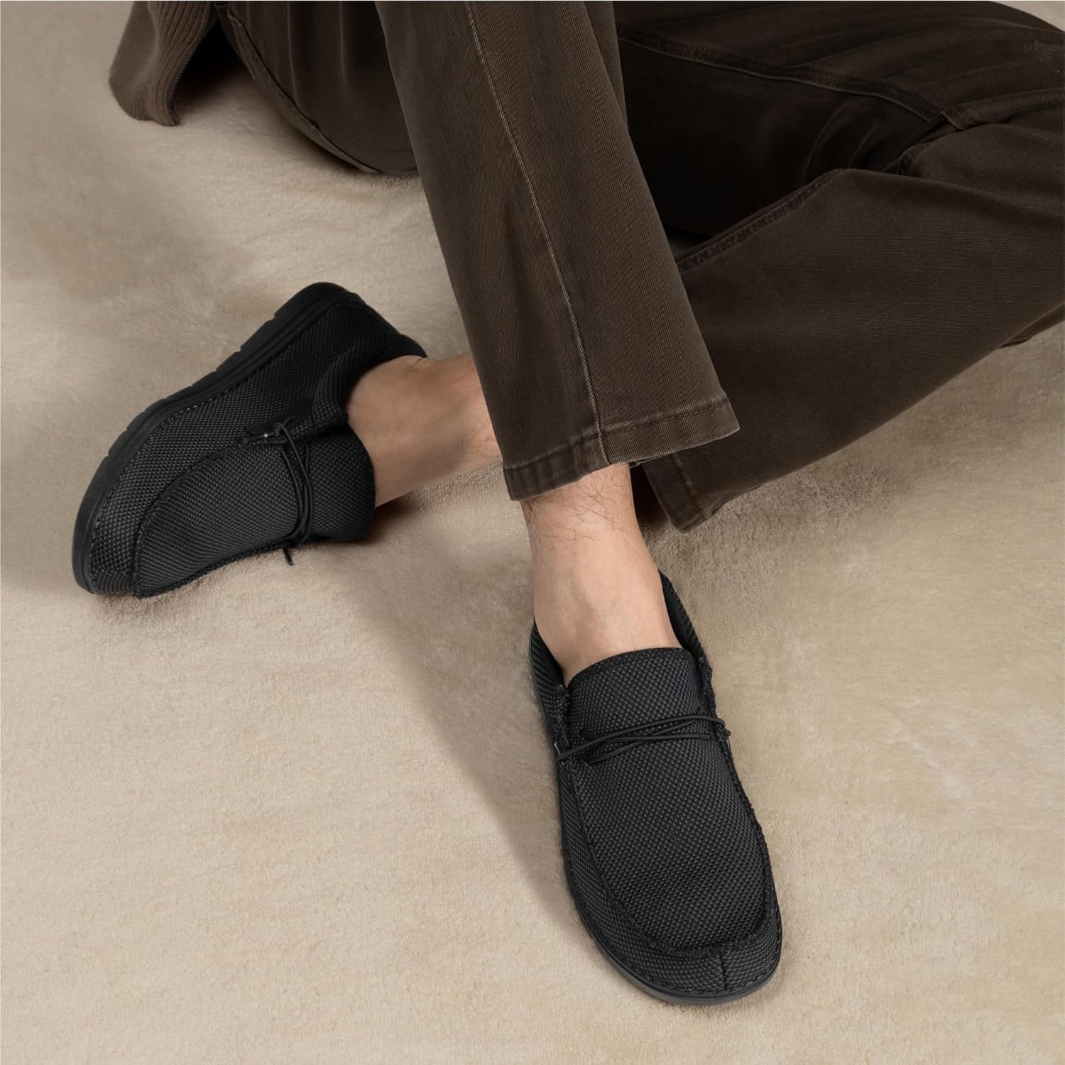 image:imageBruno Marc Mens Casual Slipon Loafers Stretch ShoesBlack
