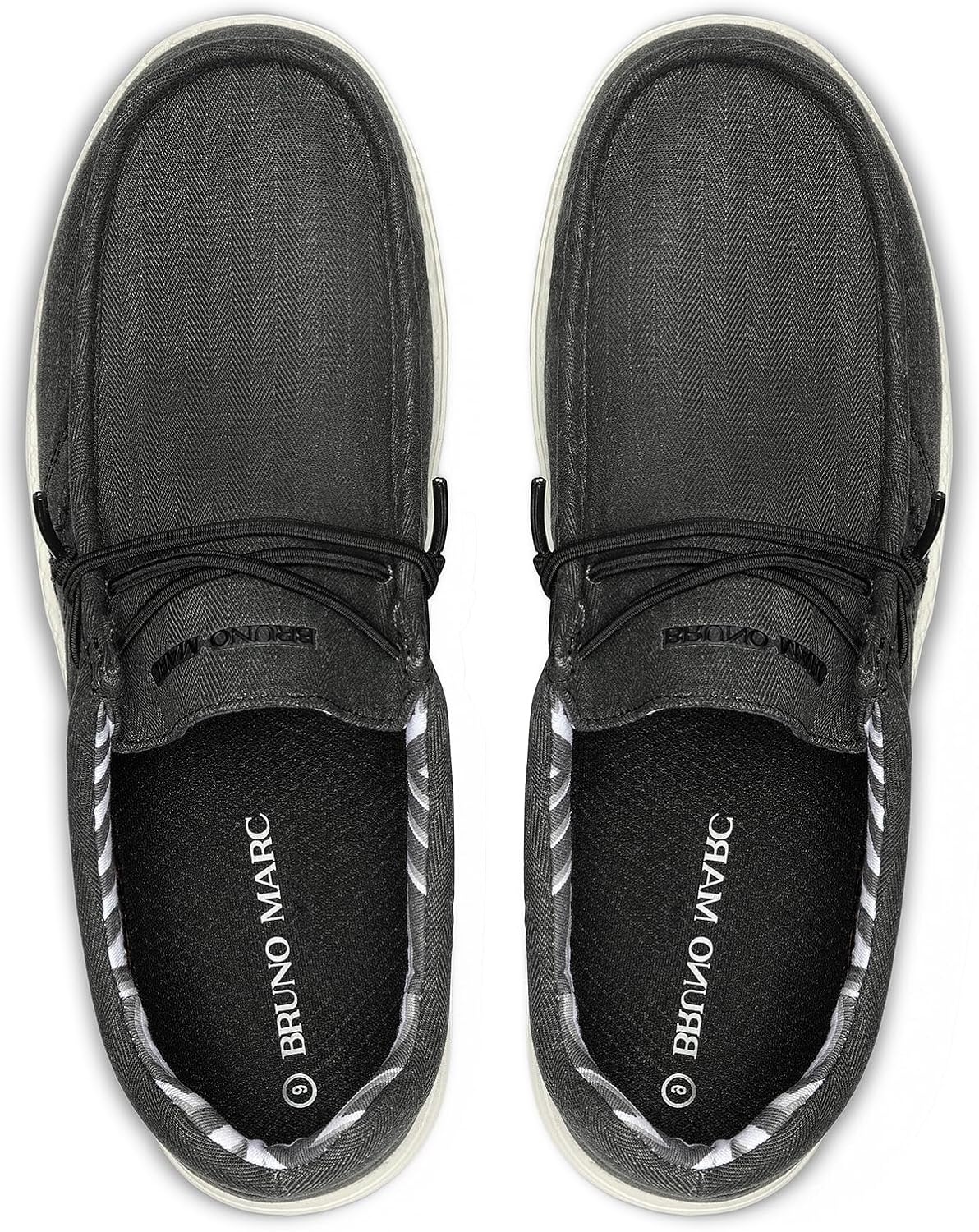 image:imageBruno Marc Mens Casual Slipon Loafers Stretch ShoesBlackarchsupport