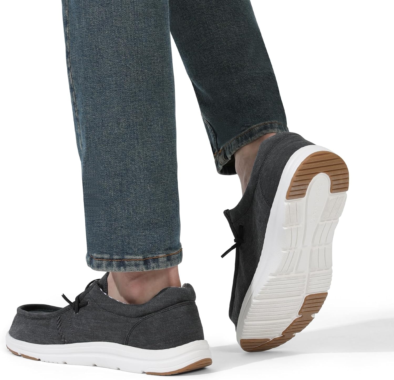 image:imageBruno Marc Mens Casual Slipon Loafers Stretch ShoesBlackarchsupport