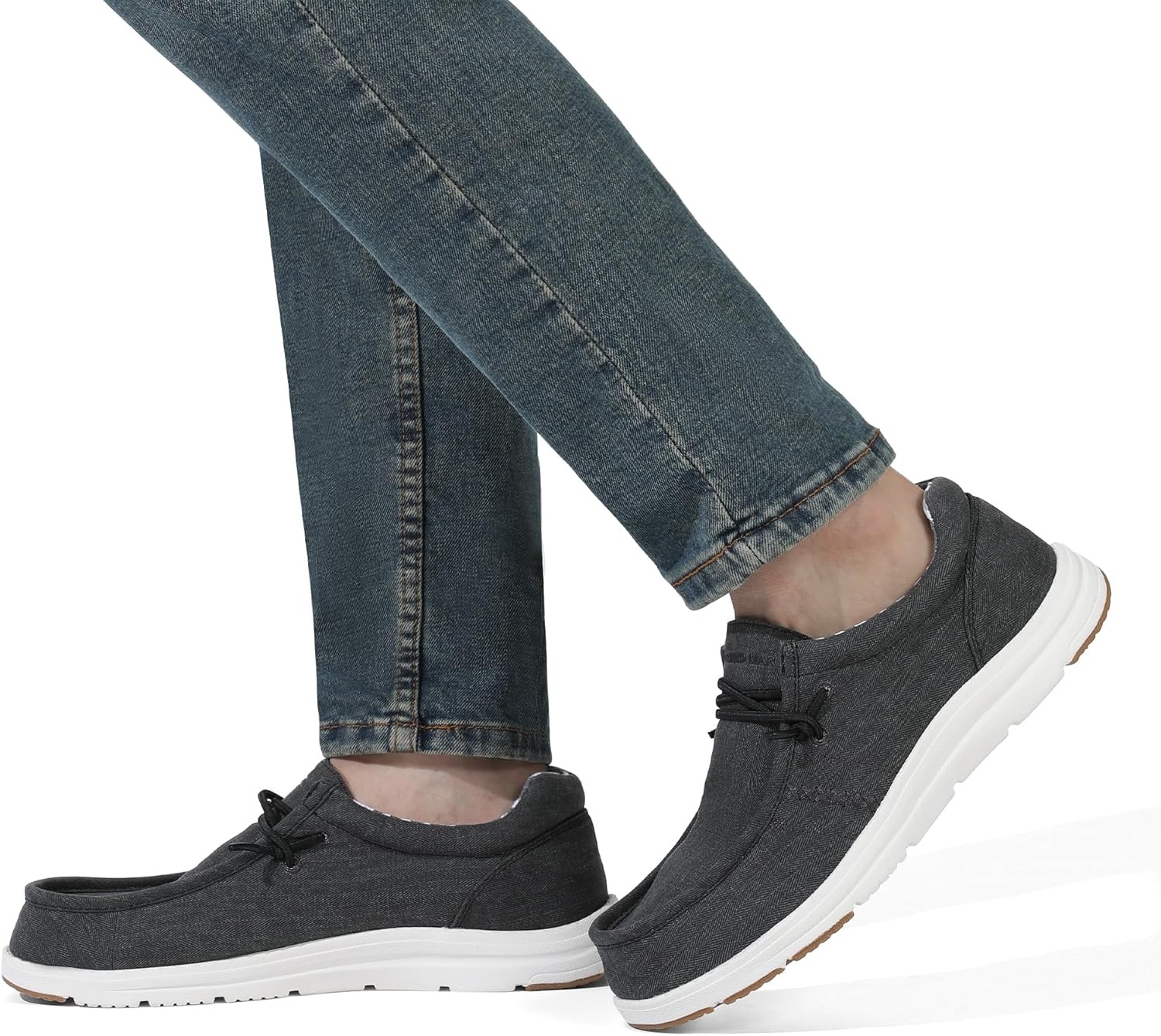 image:imageBruno Marc Mens Casual Slipon Loafers Stretch ShoesBlackarchsupport