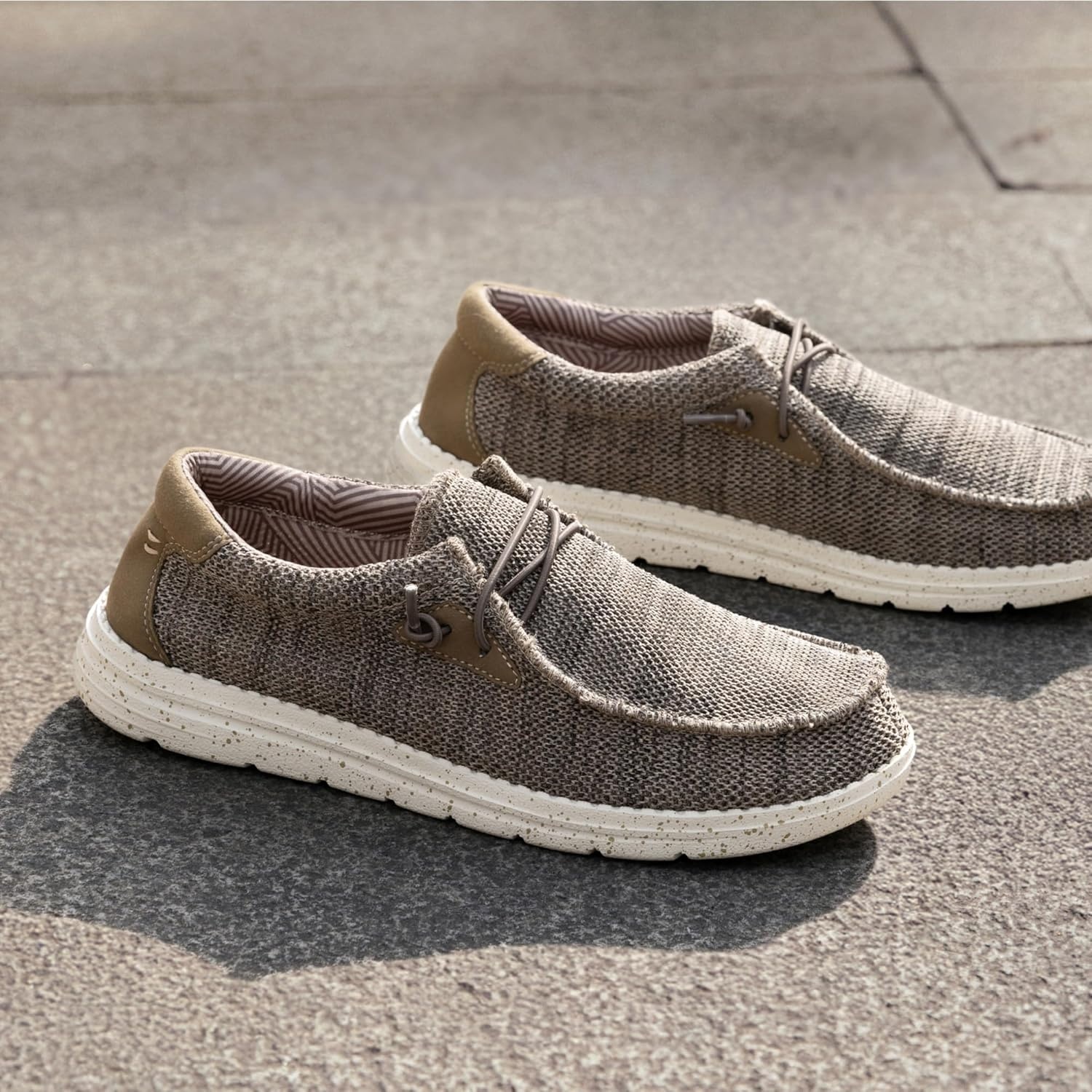 image:imageBruno Marc Mens Casual Slipon Loafers Stretch ShoesBrown