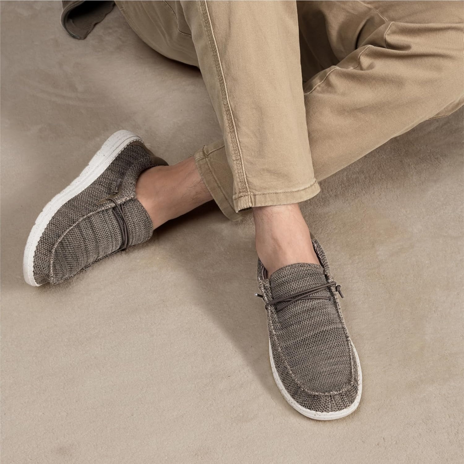 image:imageBruno Marc Mens Casual Slipon Loafers Stretch ShoesBrown