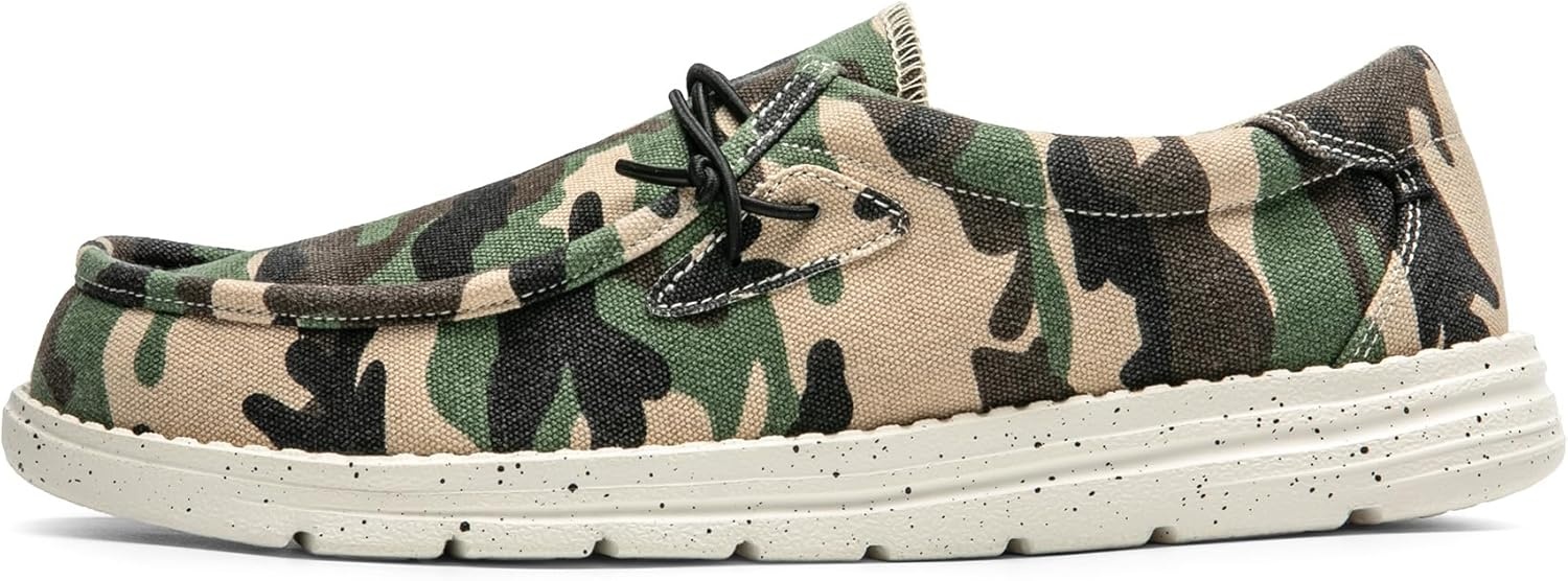 image:imageBruno Marc Mens Casual Slipon Loafers Stretch ShoesCamoGreen