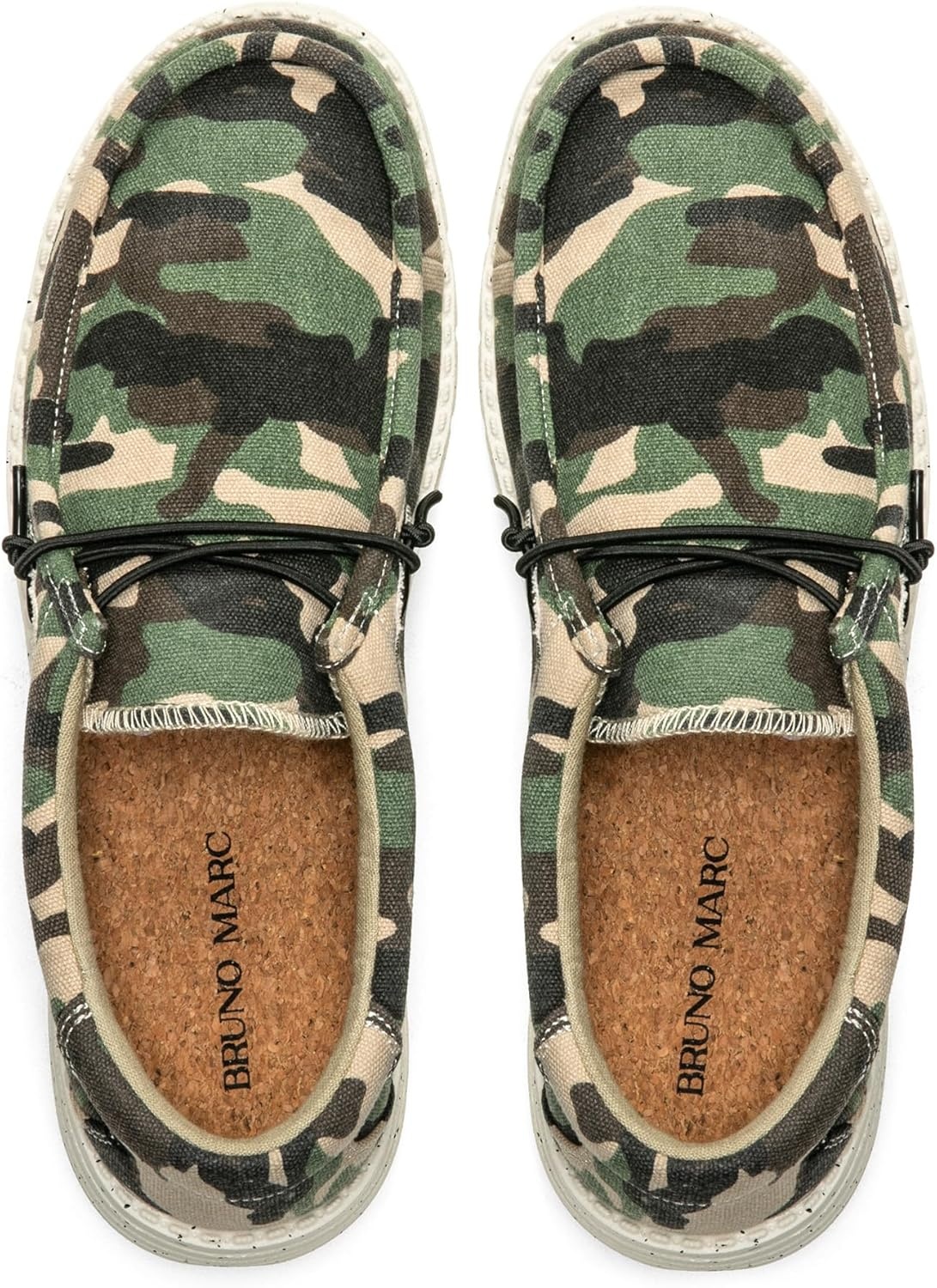 image:imageBruno Marc Mens Casual Slipon Loafers Stretch ShoesCamoGreen
