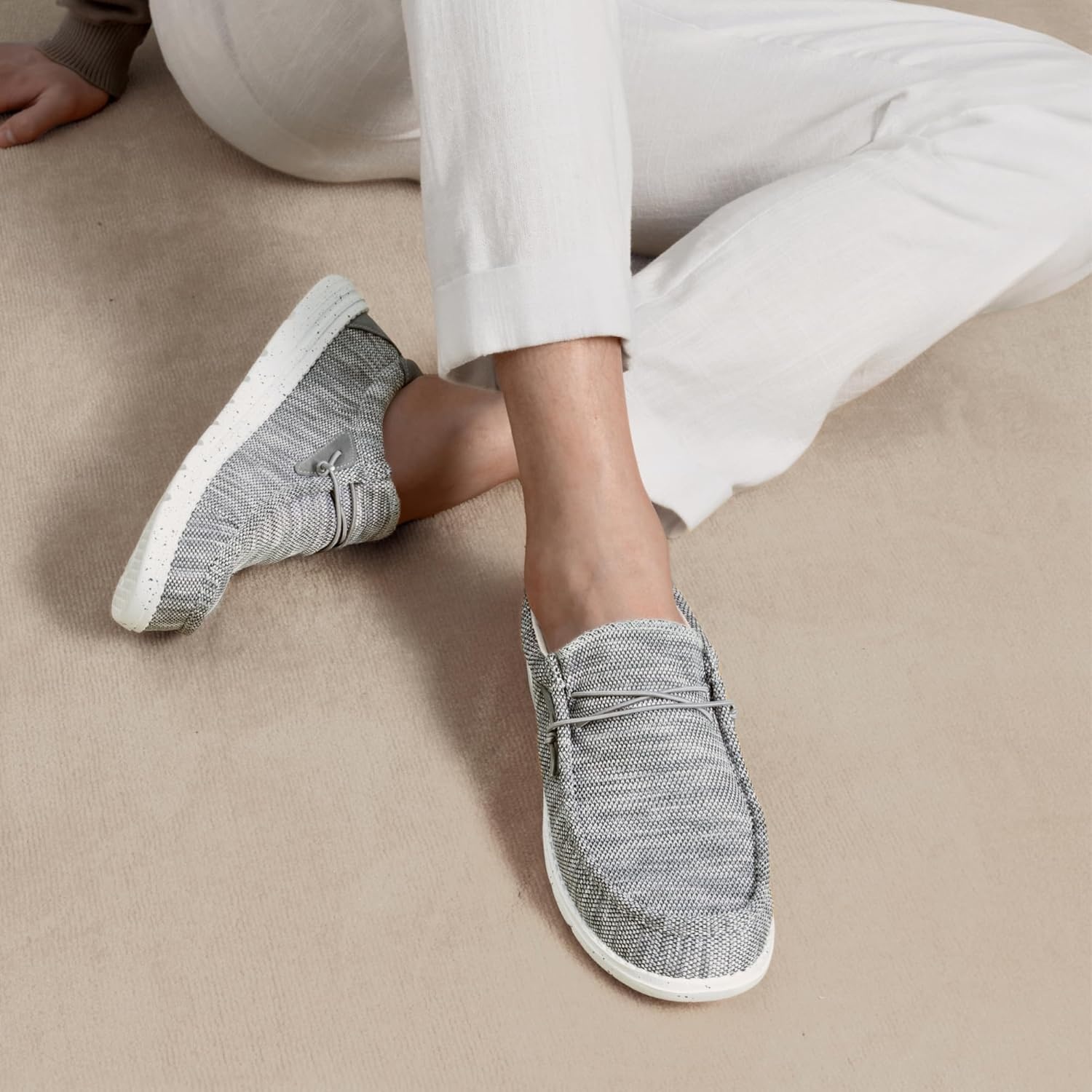 image:imageBruno Marc Mens Casual Slipon Loafers Stretch ShoesGrey