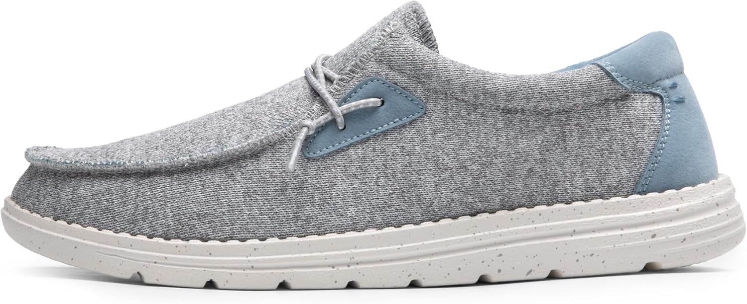 image:imageBruno Marc Mens Casual Slipon Loafers Stretch ShoesGreyBlue