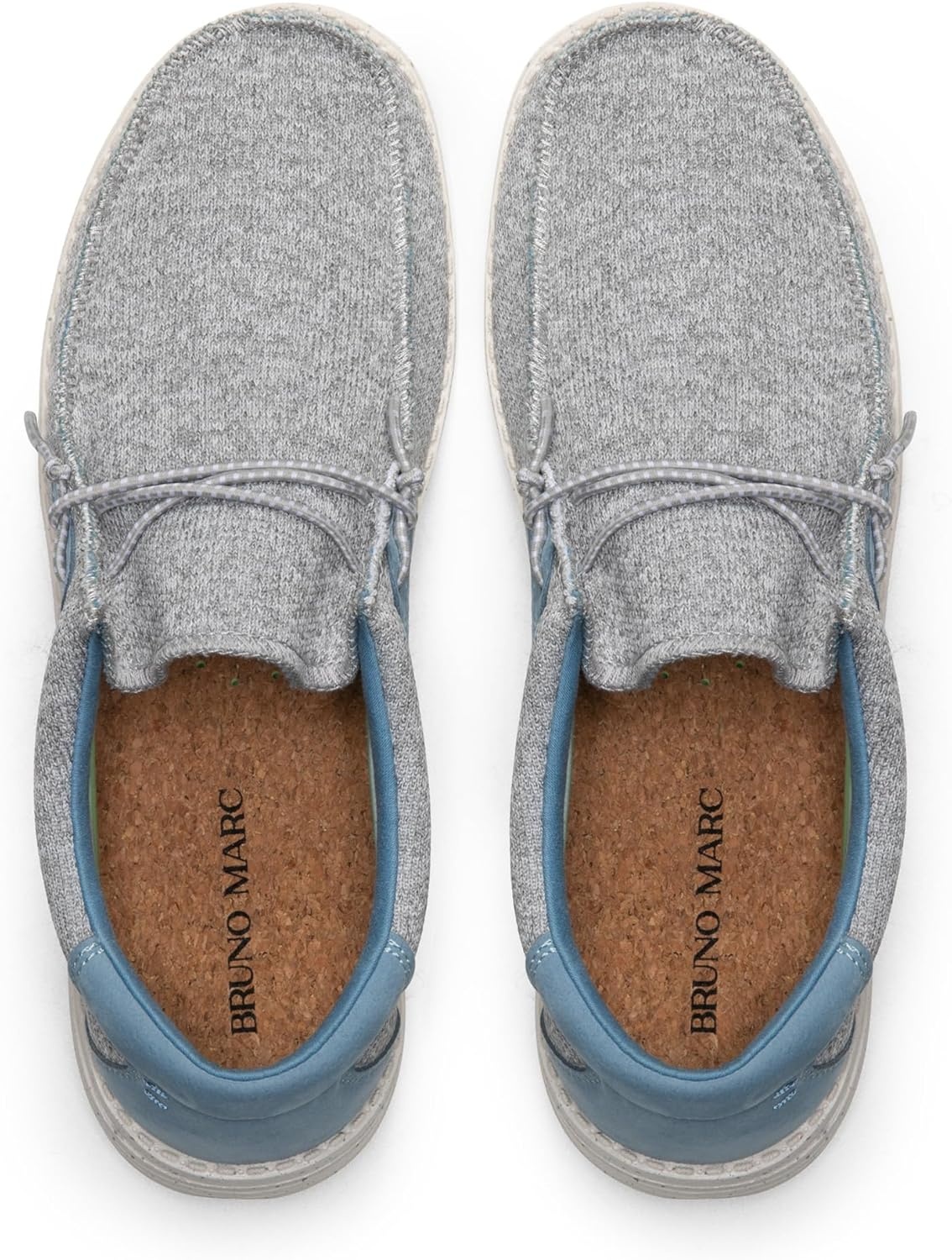 image:imageBruno Marc Mens Casual Slipon Loafers Stretch ShoesGreyBlue