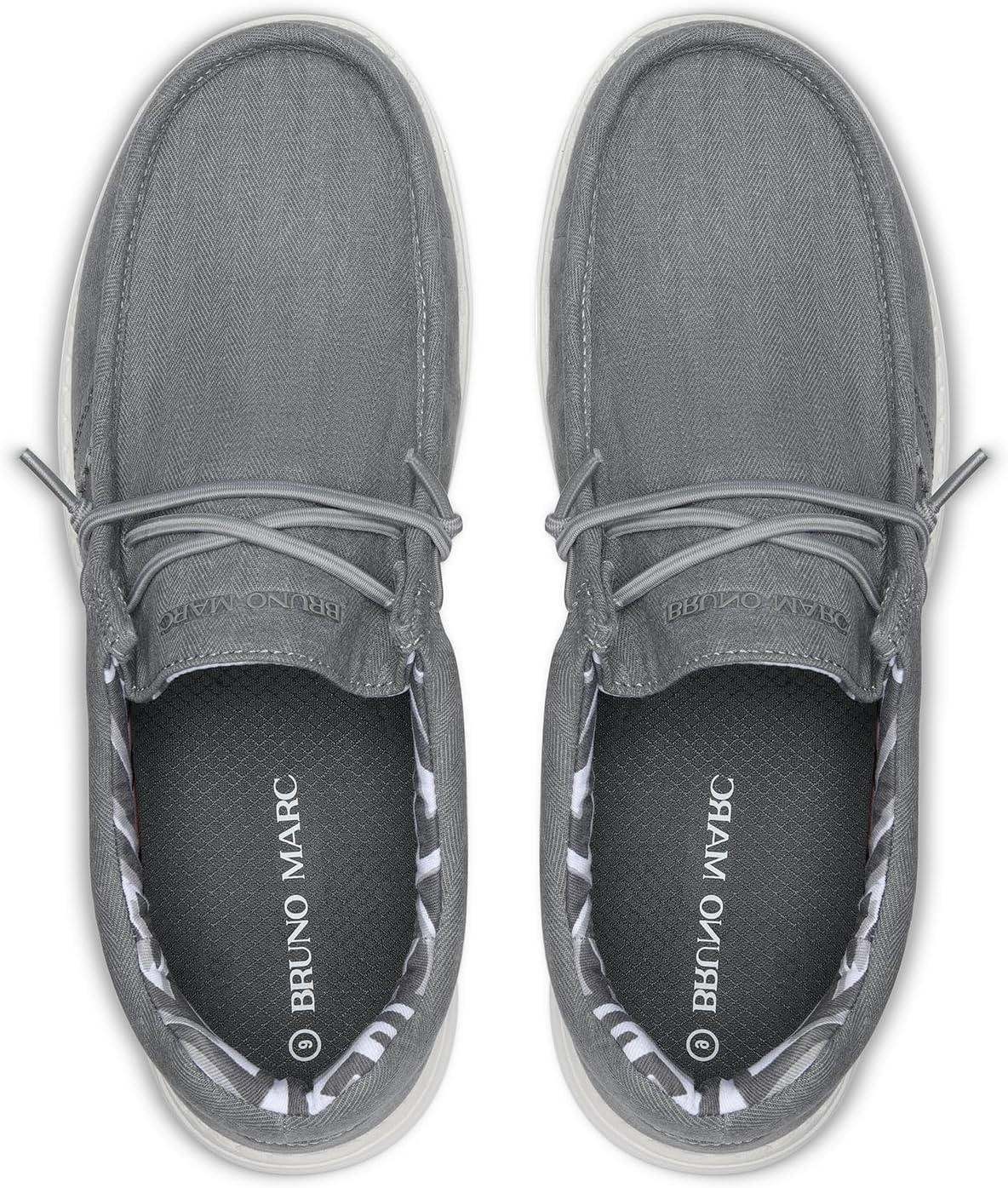 image:imageBruno Marc Mens Casual Slipon Loafers Stretch ShoesGreyarchsupport