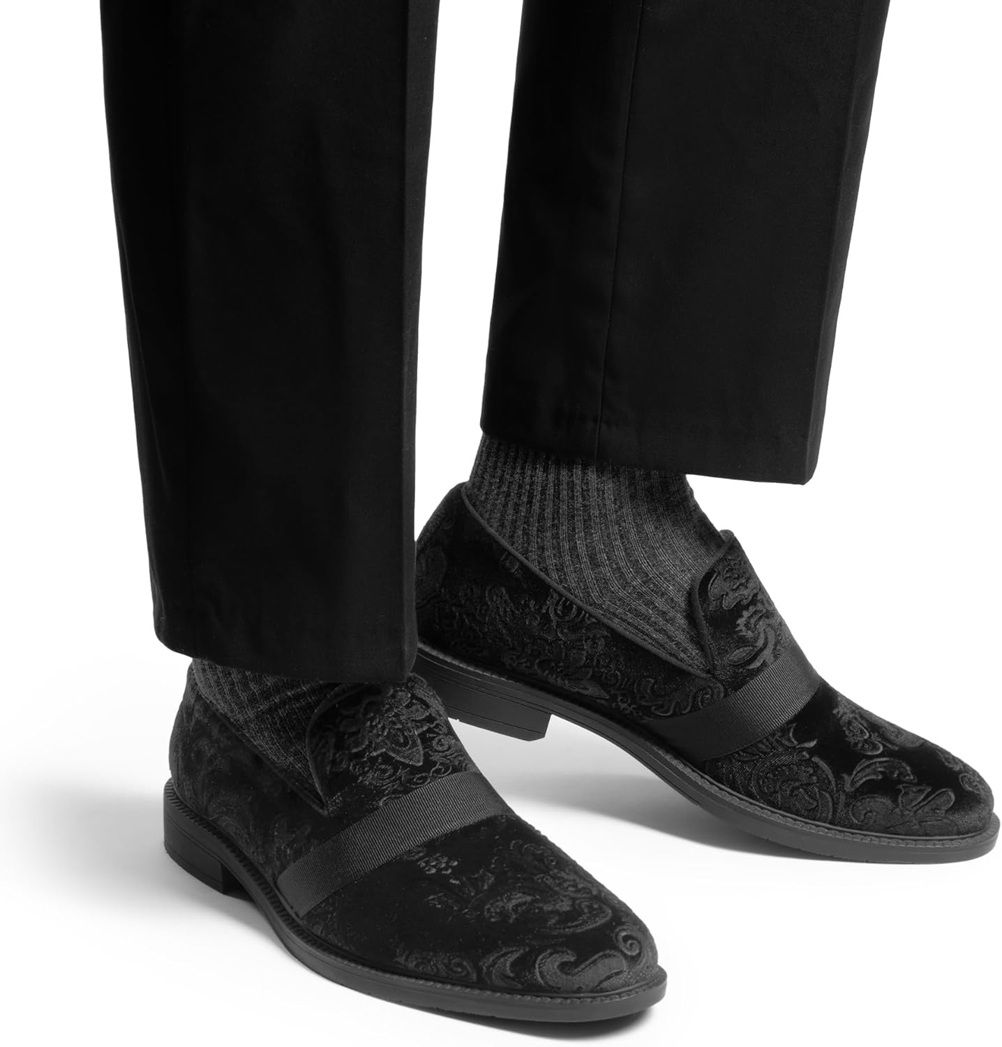 image:imageBruno Marc Mens Dress Tuxedo Shoe Slipon Classic Patent Leather LoafersBlack