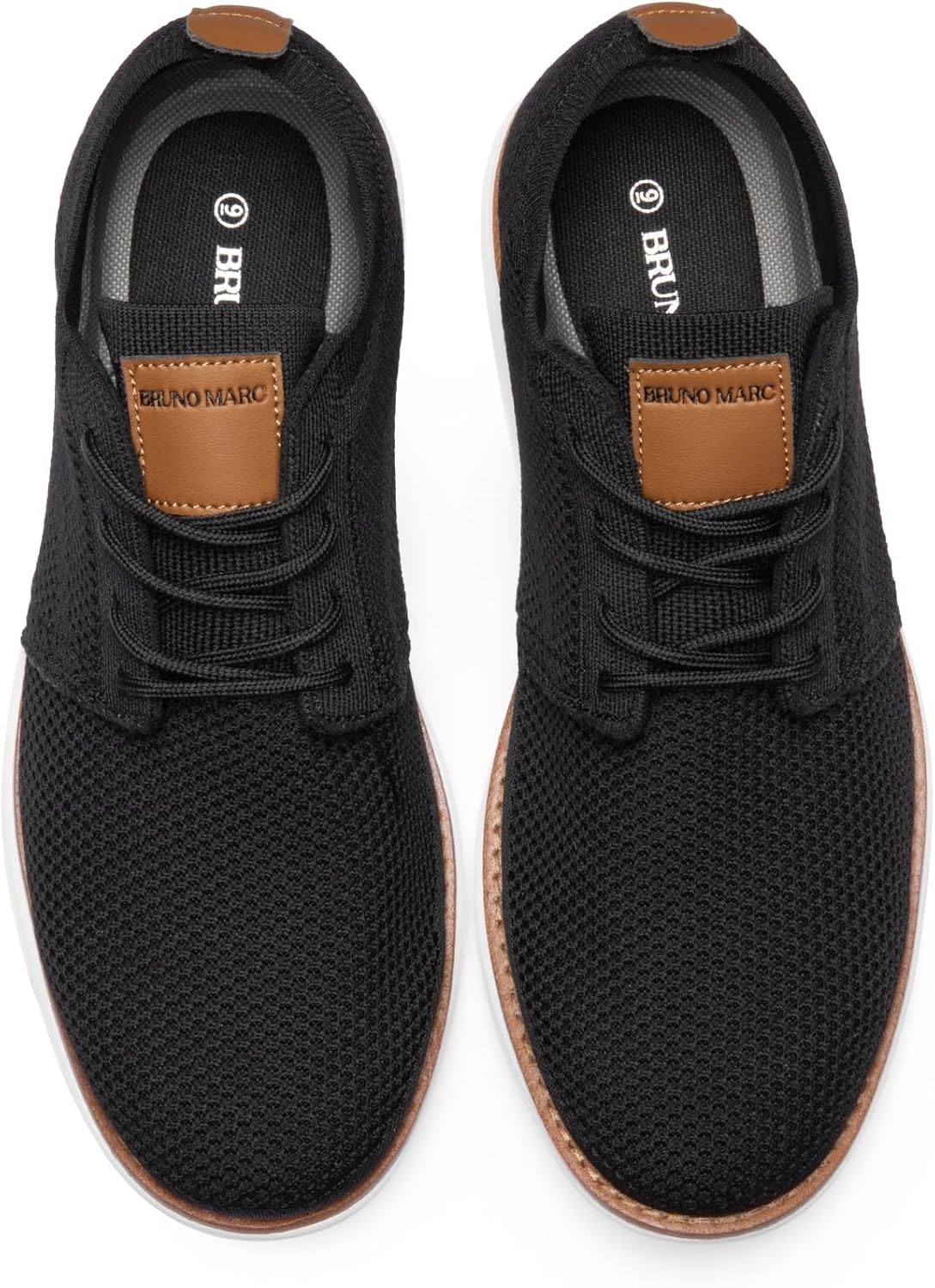 image:imageBruno Marc Mens KnitFlex Breeze Mesh Sneakers Oxfords LaceUp Lightweight Casual Walking ShoesBlack