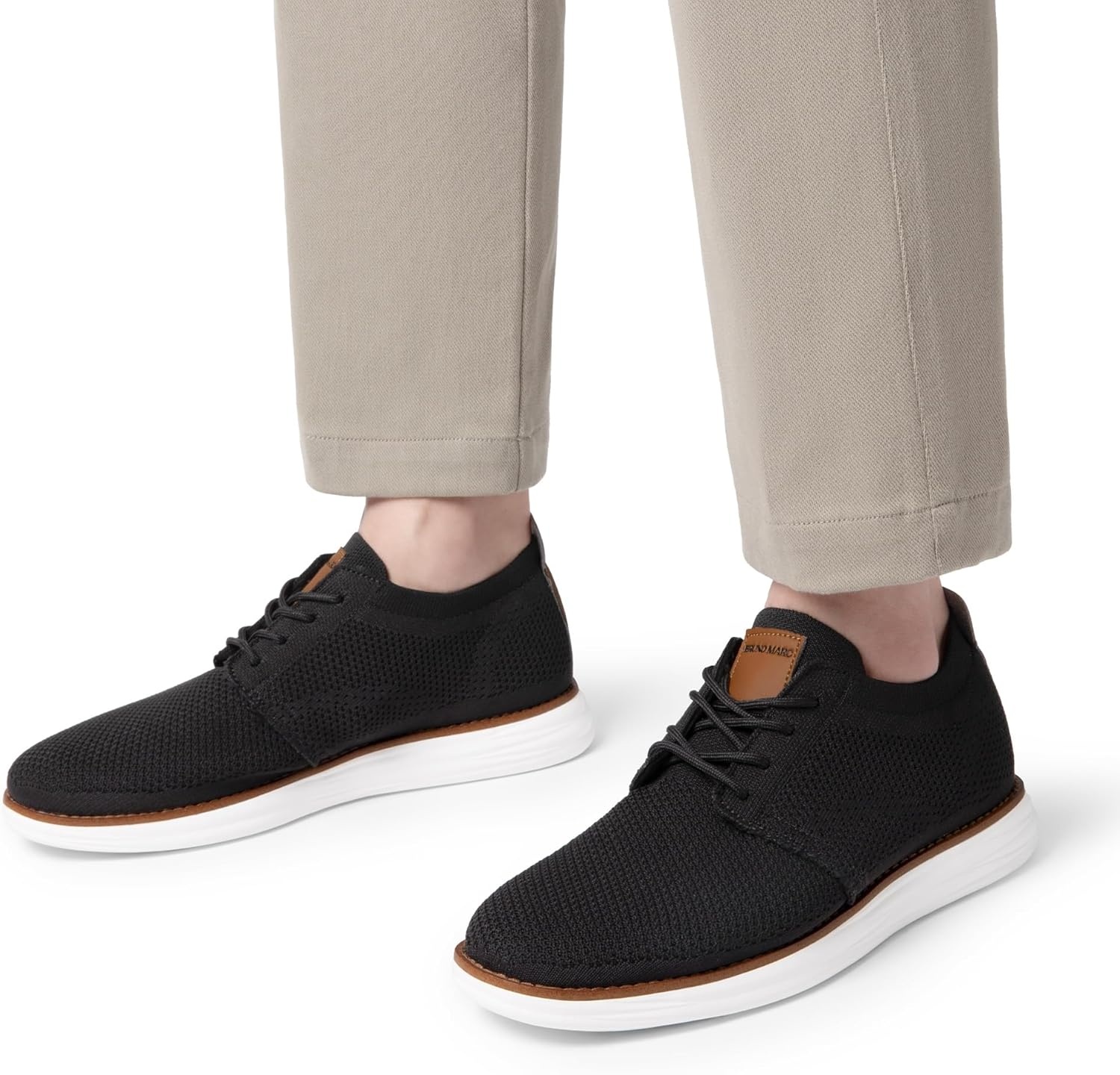 image:imageBruno Marc Mens KnitFlex Breeze Mesh Sneakers Oxfords LaceUp Lightweight Casual Walking ShoesBlack
