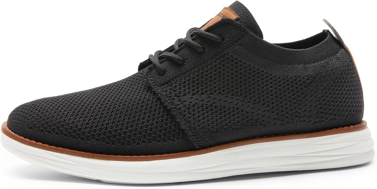 image:imageBruno Marc Mens KnitFlex Breeze Mesh Sneakers Oxfords LaceUp Lightweight Casual Walking ShoesBlack