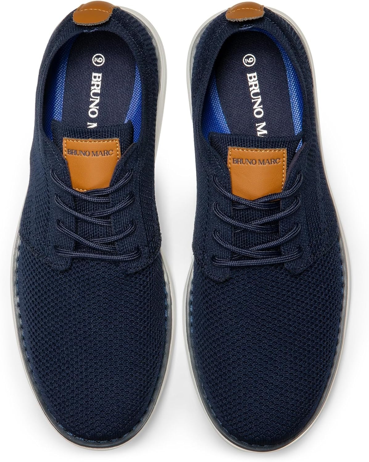 image:imageBruno Marc Mens KnitFlex Breeze Mesh Sneakers Oxfords LaceUp Lightweight Casual Walking ShoesDarkBlue