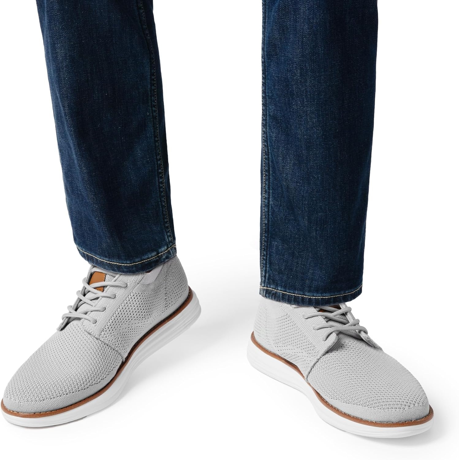 image:imageBruno Marc Mens KnitFlex Breeze Mesh Sneakers Oxfords LaceUp Lightweight Casual Walking ShoesGrey