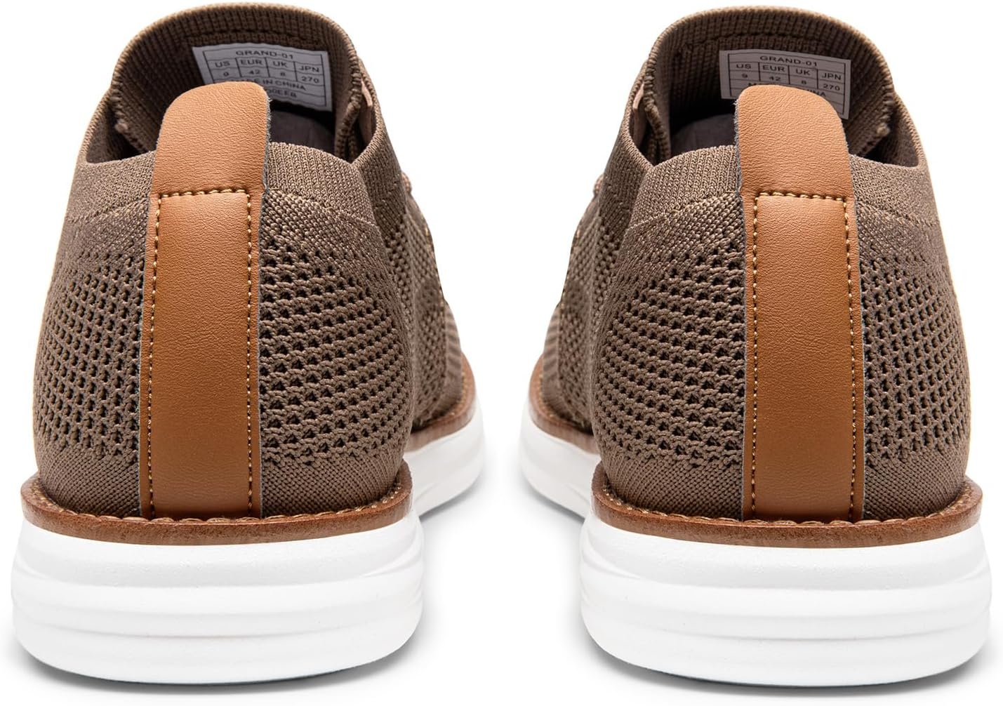 image:imageBruno Marc Mens KnitFlex Breeze Mesh Sneakers Oxfords LaceUp Lightweight Casual Walking ShoesLightBrown