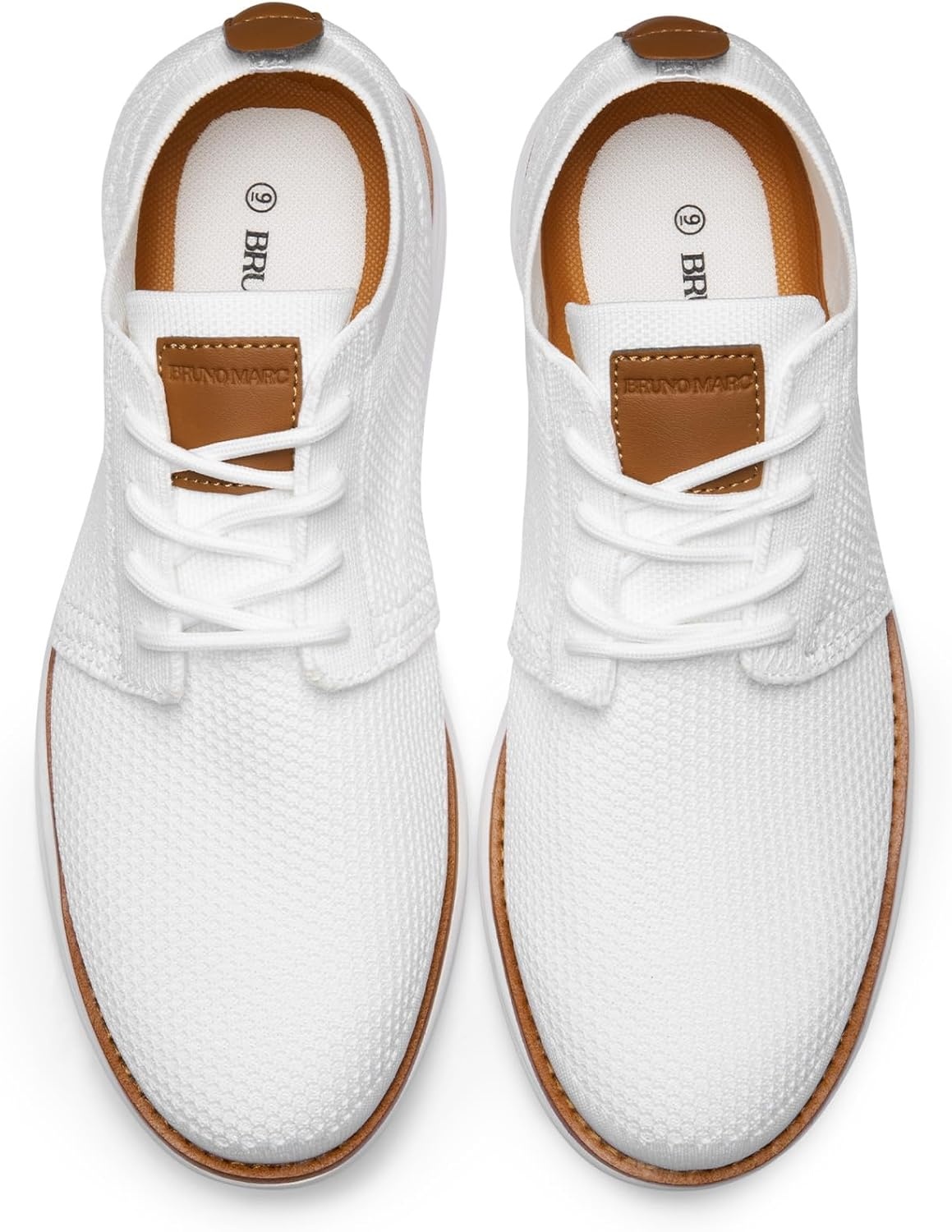 image:imageBruno Marc Mens KnitFlex Breeze Mesh Sneakers Oxfords LaceUp Lightweight Casual Walking ShoesWhite