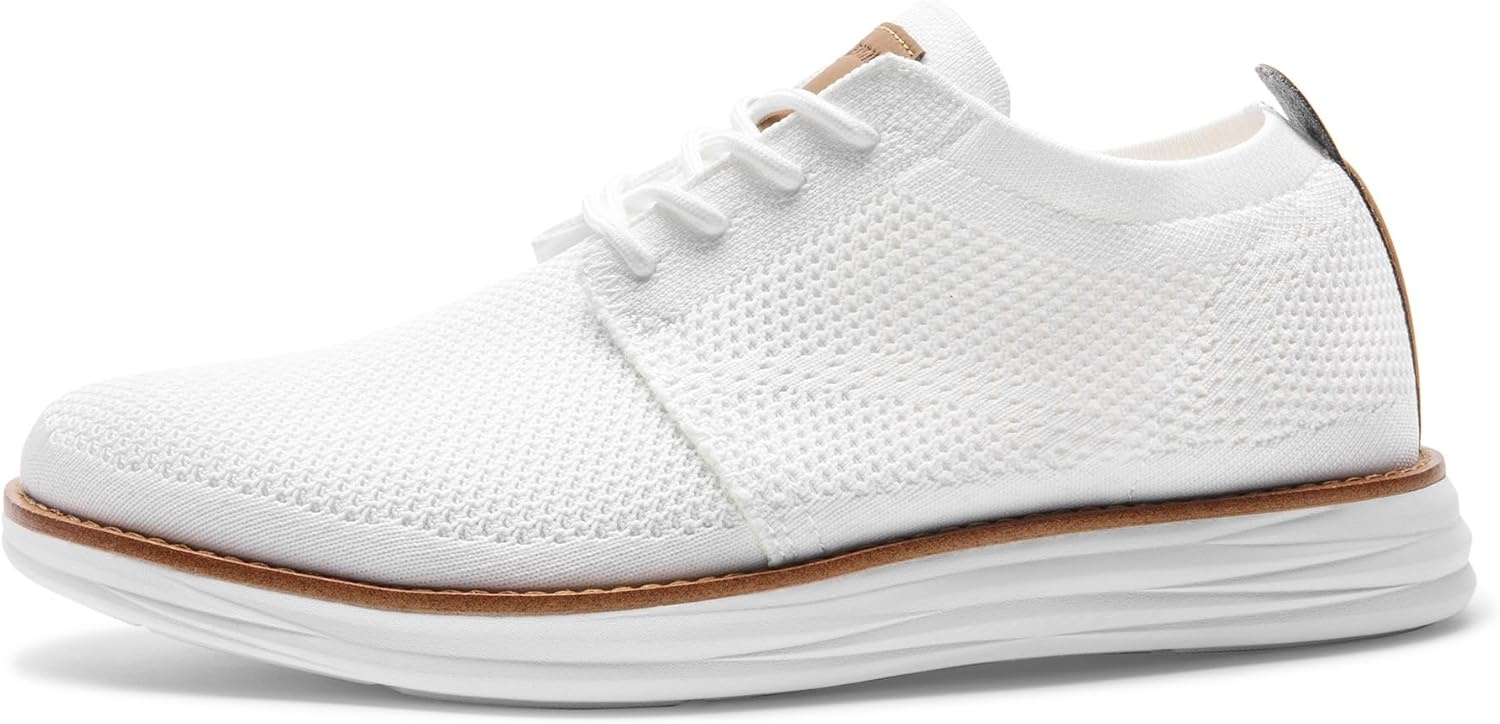 image:imageBruno Marc Mens KnitFlex Breeze Mesh Sneakers Oxfords LaceUp Lightweight Casual Walking ShoesWhite