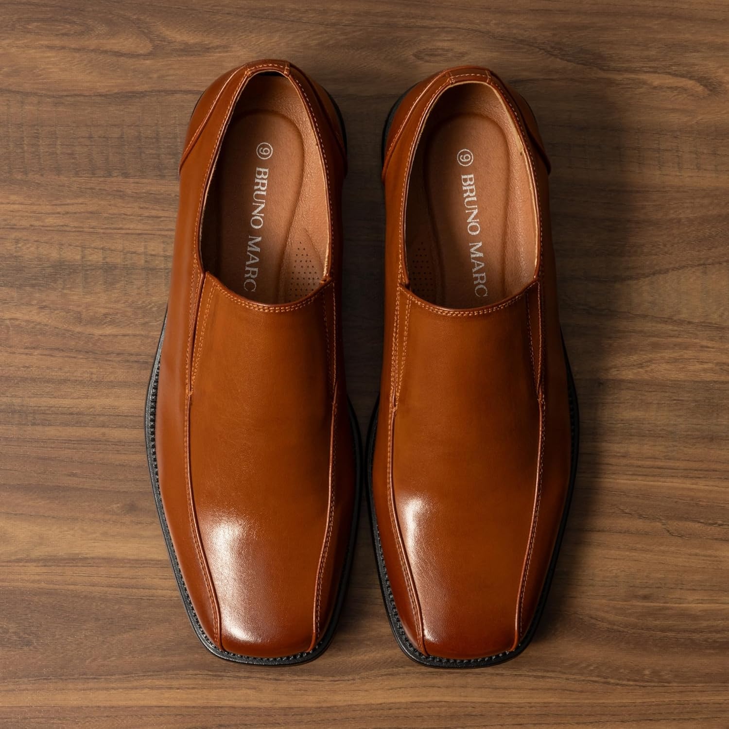 image:imageBruno Marc Mens Slip on Dress Loafers Formal ShoesBrown