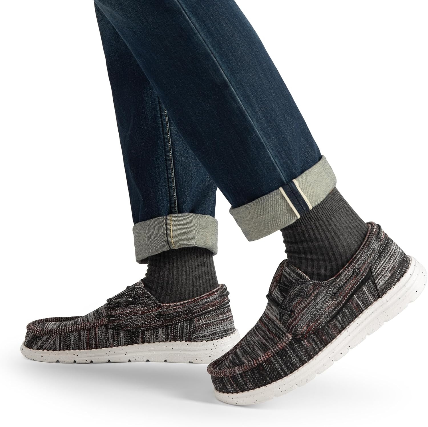 image:imageBruno Marc Mens Slipon Loafers Casual Boat ShoesBlackRed