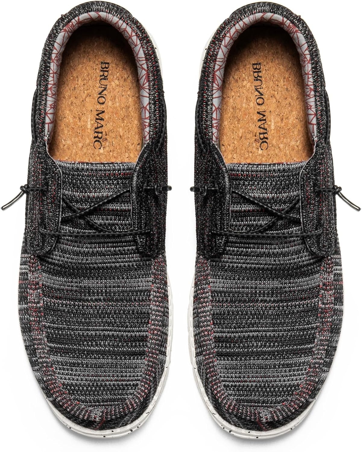 image:imageBruno Marc Mens Slipon Loafers Casual Boat ShoesBlackRed