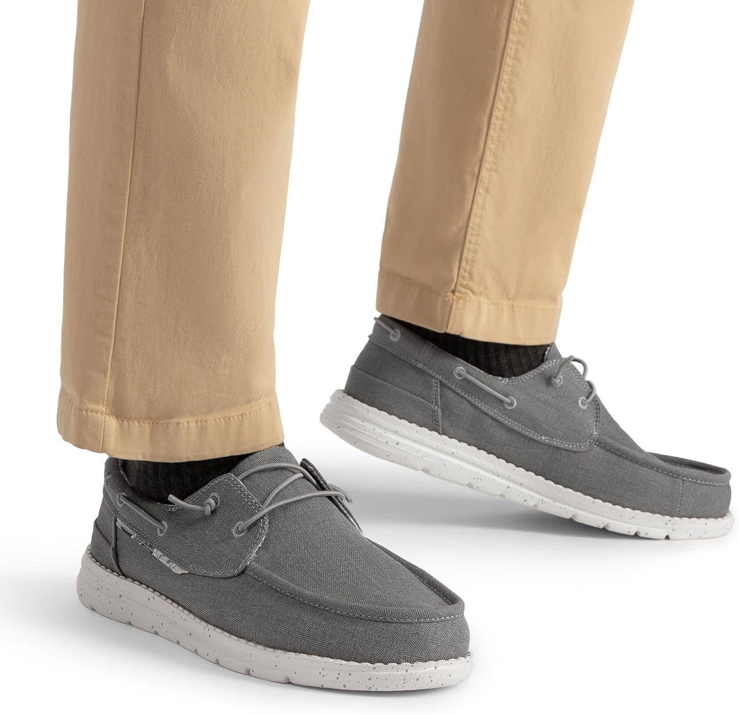 image:imageBruno Marc Mens Slipon Loafers Casual Boat ShoesDark Grey