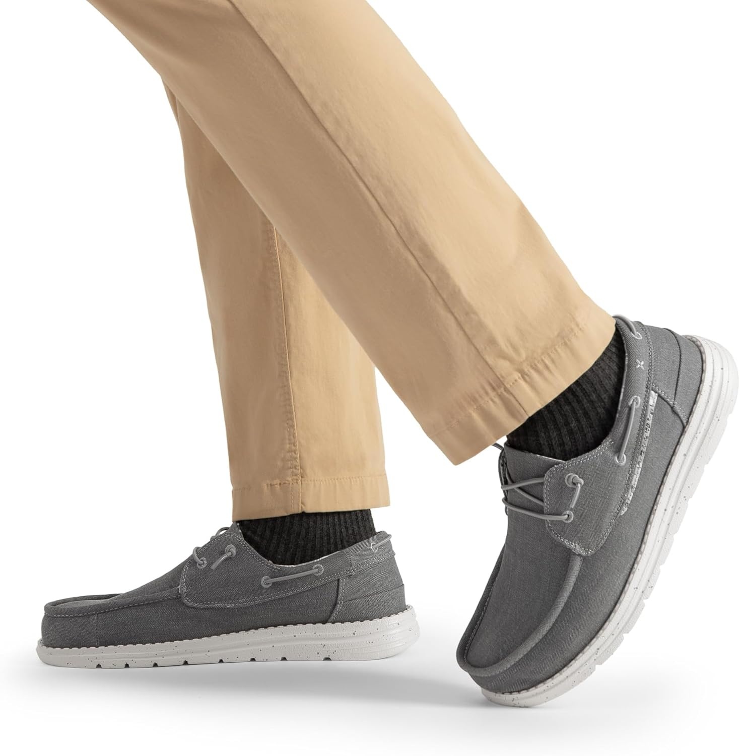 image:imageBruno Marc Mens Slipon Loafers Casual Boat ShoesDark Grey