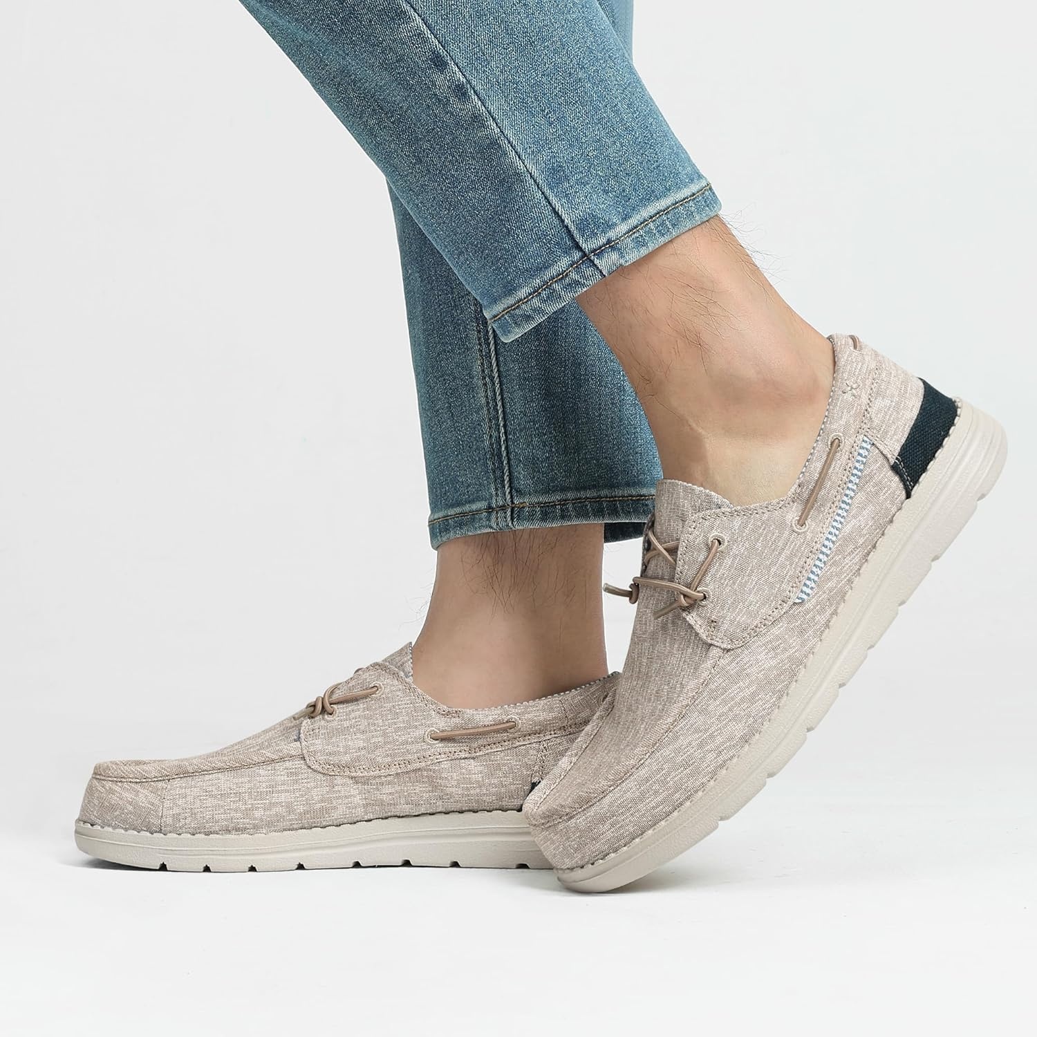 image:imageBruno Marc Mens Slipon Loafers Casual Boat ShoesKhaki