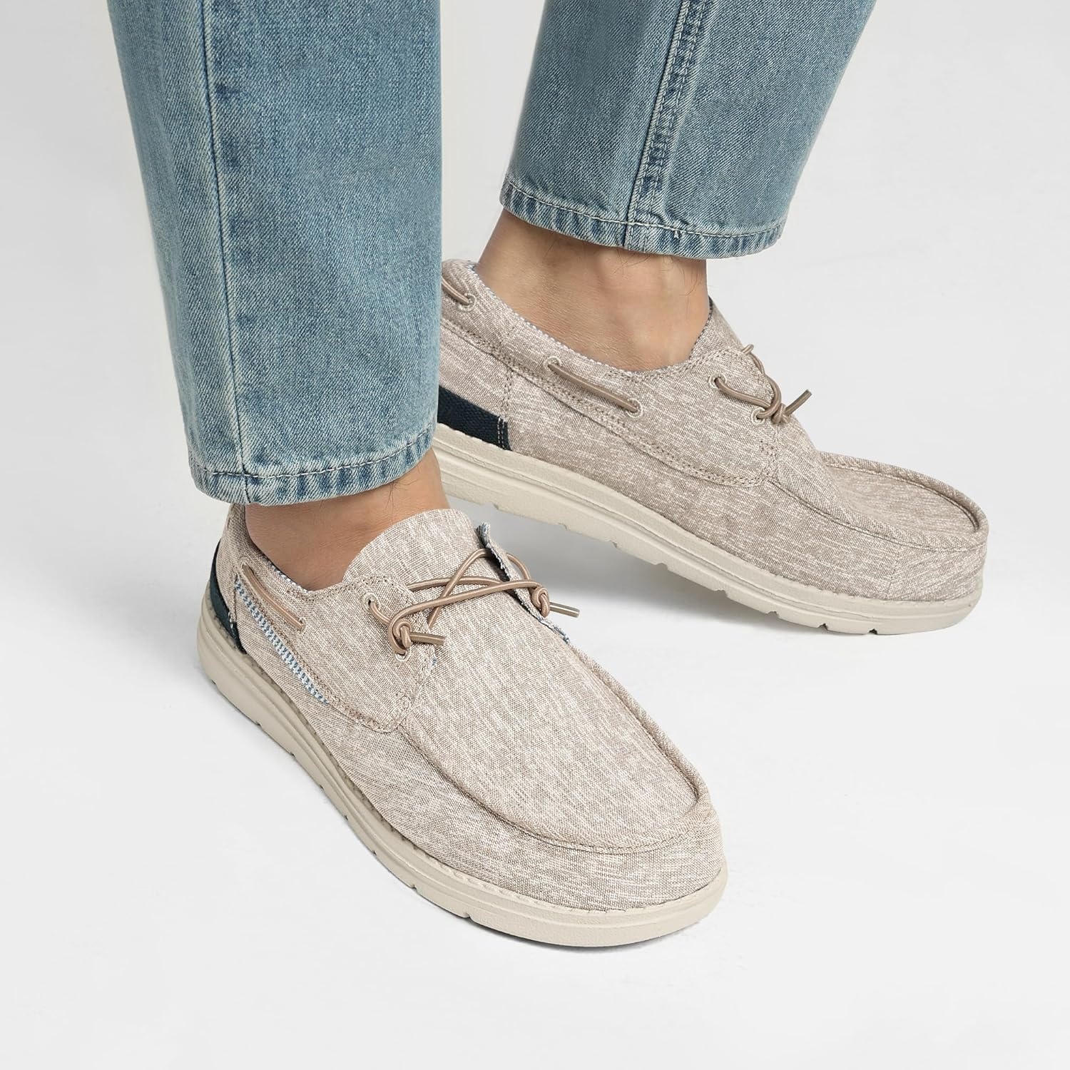 image:imageBruno Marc Mens Slipon Loafers Casual Boat ShoesKhaki