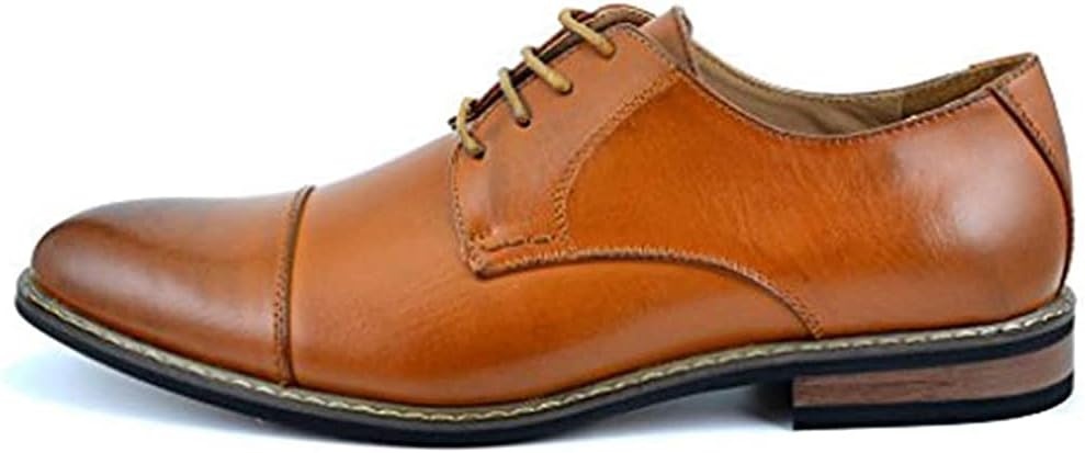 image:imageBruno Marc Moda Italy Prince Mens Classic Modern Oxford Lace Dress ShoesBrown