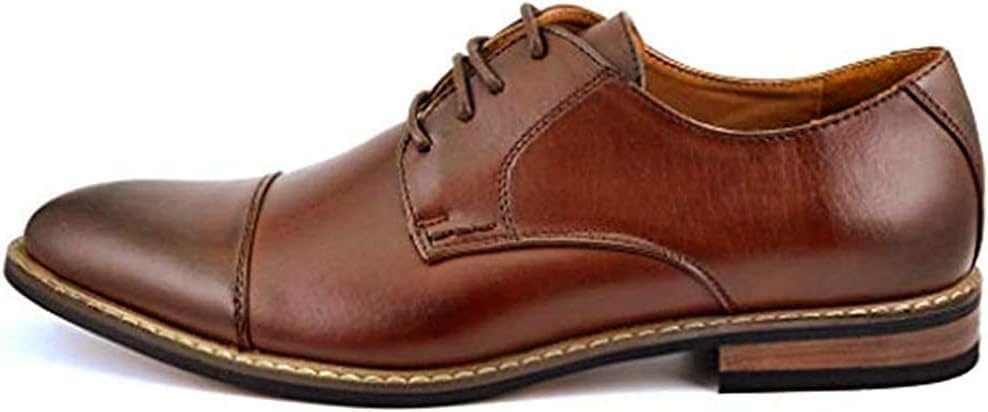 image:imageBruno Marc Moda Italy Prince Mens Classic Modern Oxford Lace Dress ShoesDark Brown
