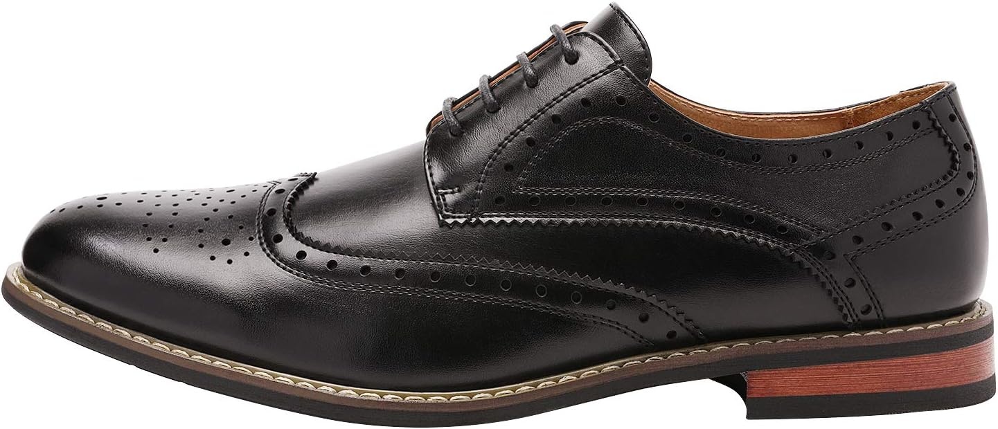image:imageBruno Marc Moda Italy Prince Mens Classic Modern Oxford Lace Dress ShoesWingtip Black