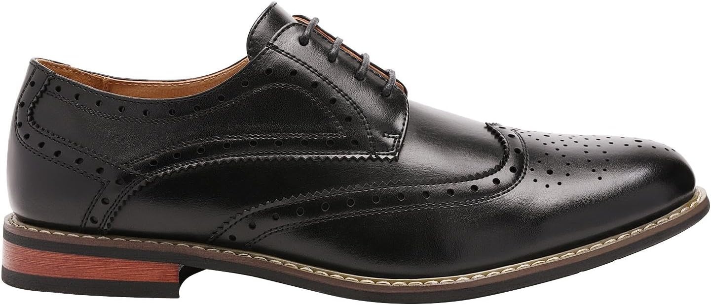 image:imageBruno Marc Moda Italy Prince Mens Classic Modern Oxford Lace Dress ShoesWingtip Black