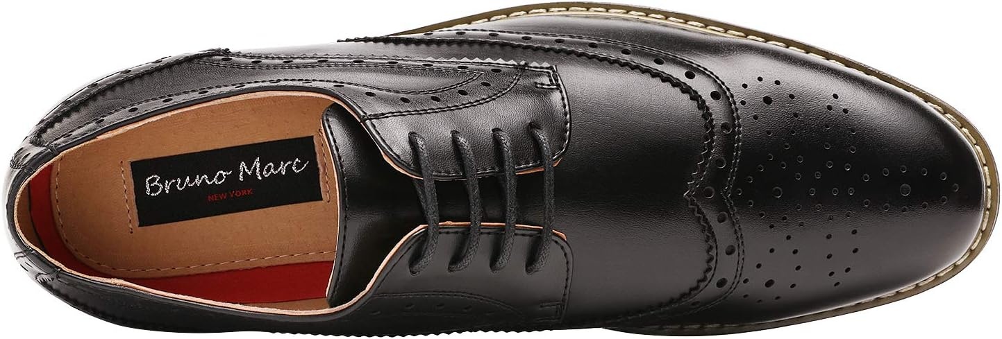 image:imageBruno Marc Moda Italy Prince Mens Classic Modern Oxford Lace Dress ShoesWingtip Black