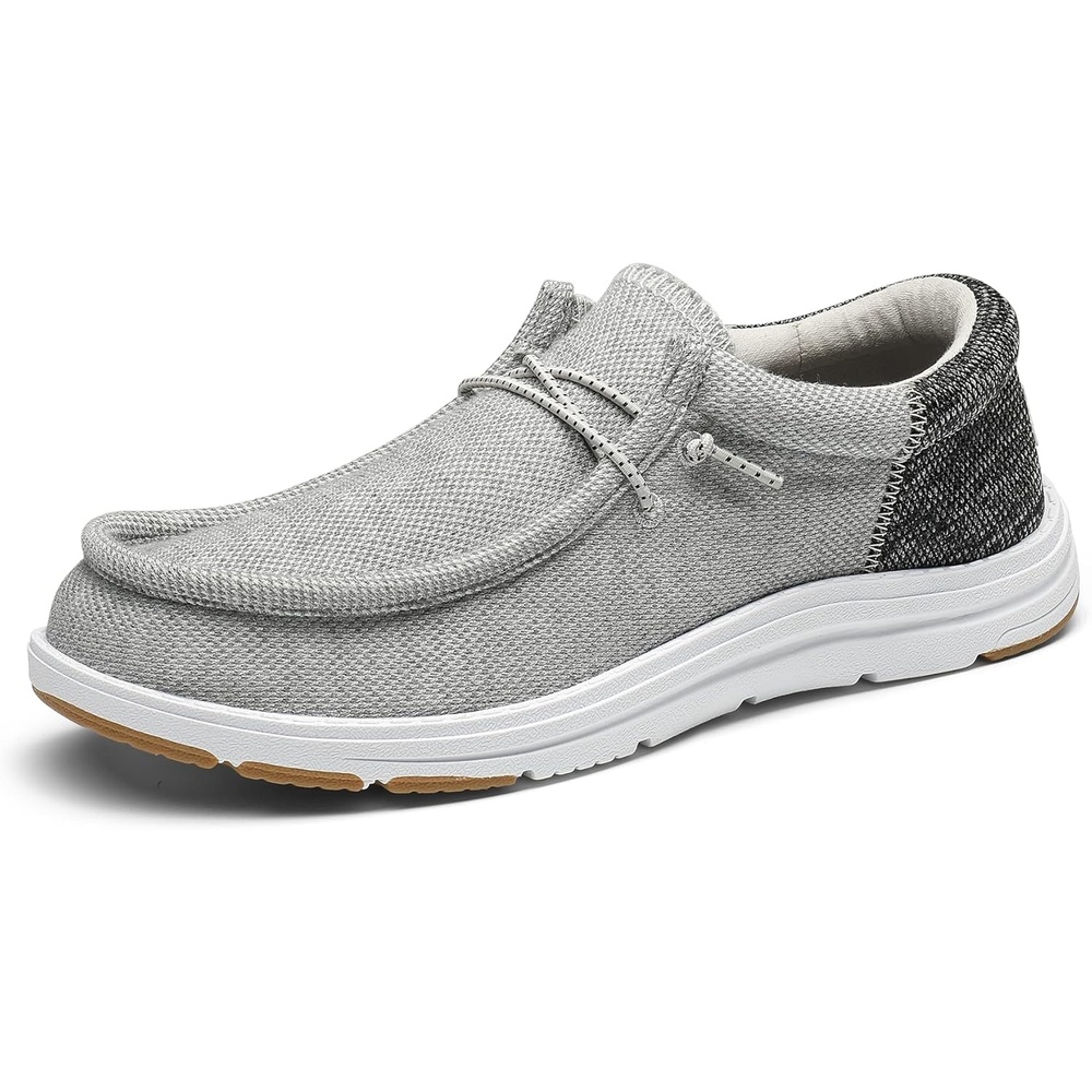 image:imageBruno Marc Mens Arch Support Casual Slipon Shoes Loafers for Men Non Slip Comfortable Boat ShoesGrey