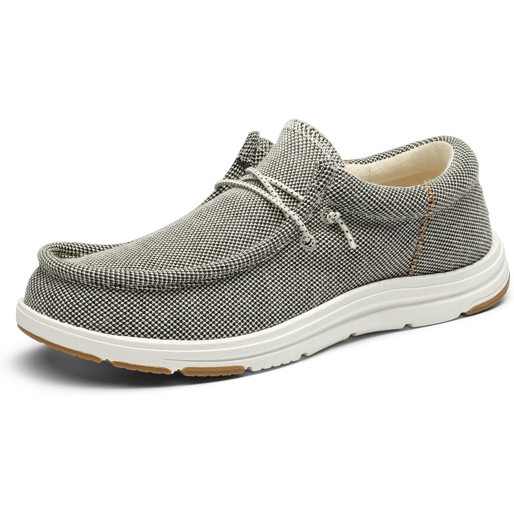 image:imageBruno Marc Mens Arch Support Casual Slipon Shoes Loafers for Men Non Slip Comfortable Boat ShoesKhaki
